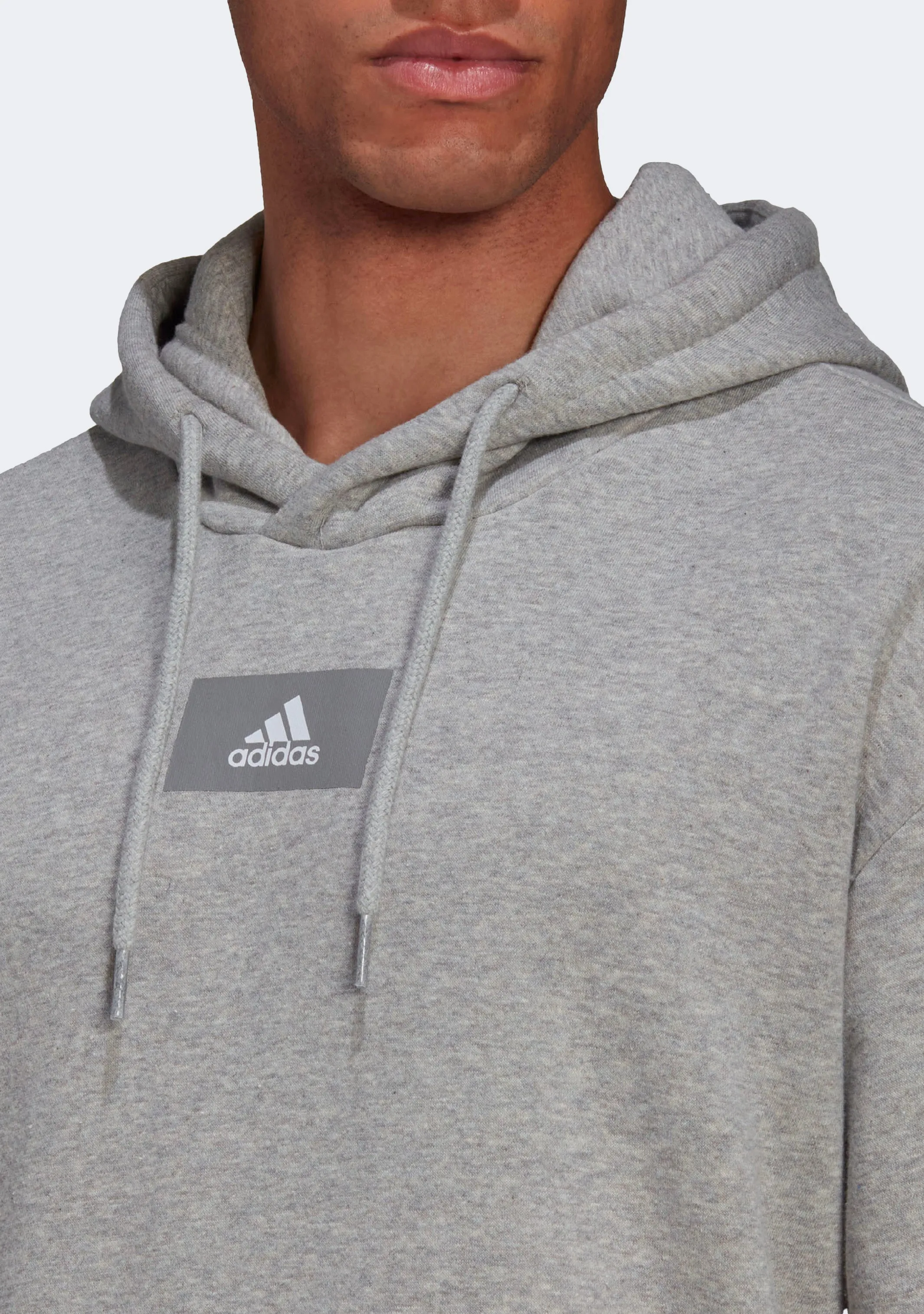 Adidas Herren Essentials Feelvivid Baumwolle-Fleece Drop-Shoulder Kapuzenpullover
