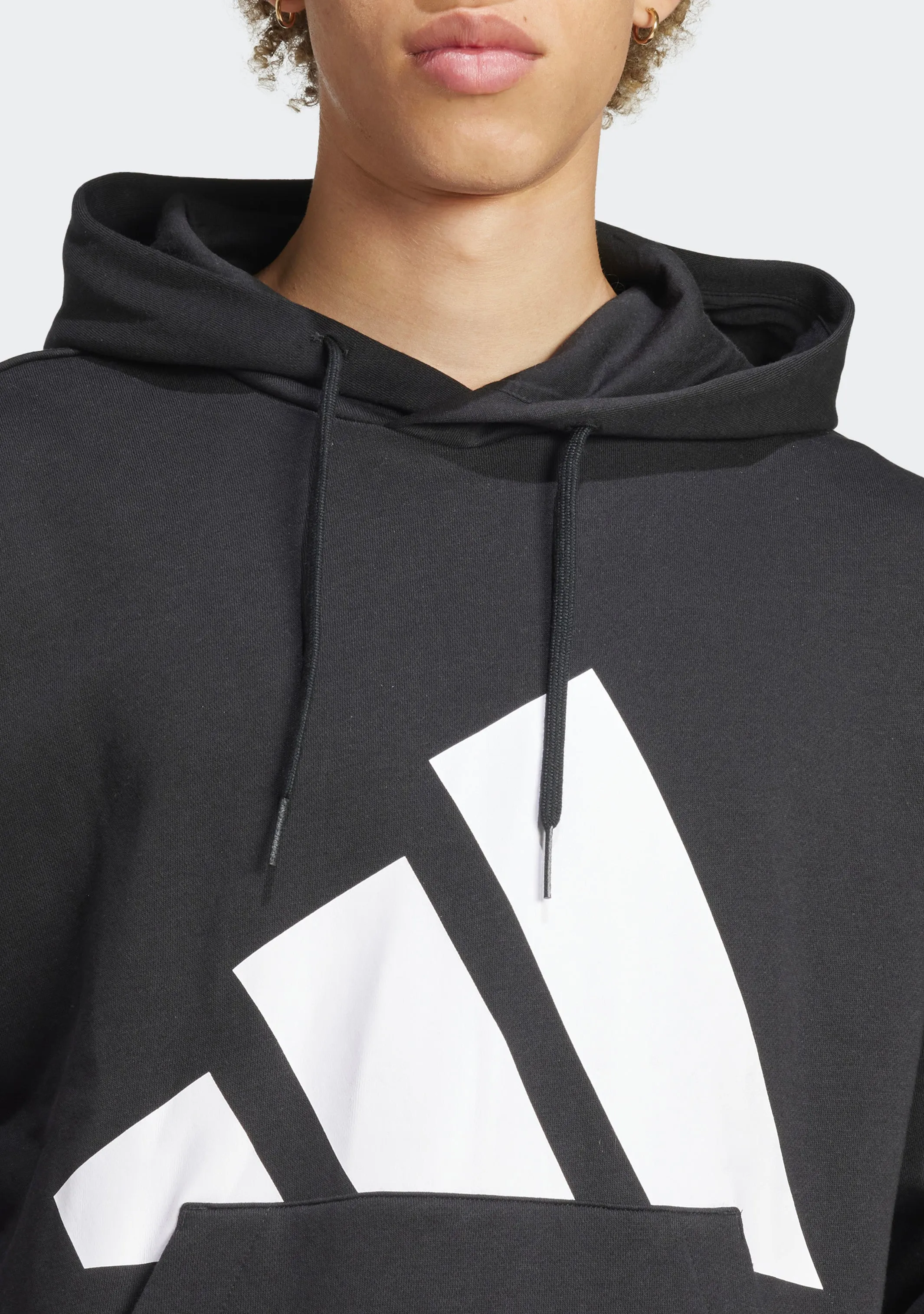 Adidas Herren Essentials Fleece Hoodie mit großem Logo