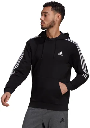 Adidas Herren Essentials Fleece Kapuzenpullover mit 3 Streifen <br> GK9581