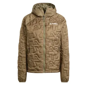 Adidas Terrex Damen Terrex Xperior Primaloft Daunen gefütterte Kapuzenjacke Oliv Strata