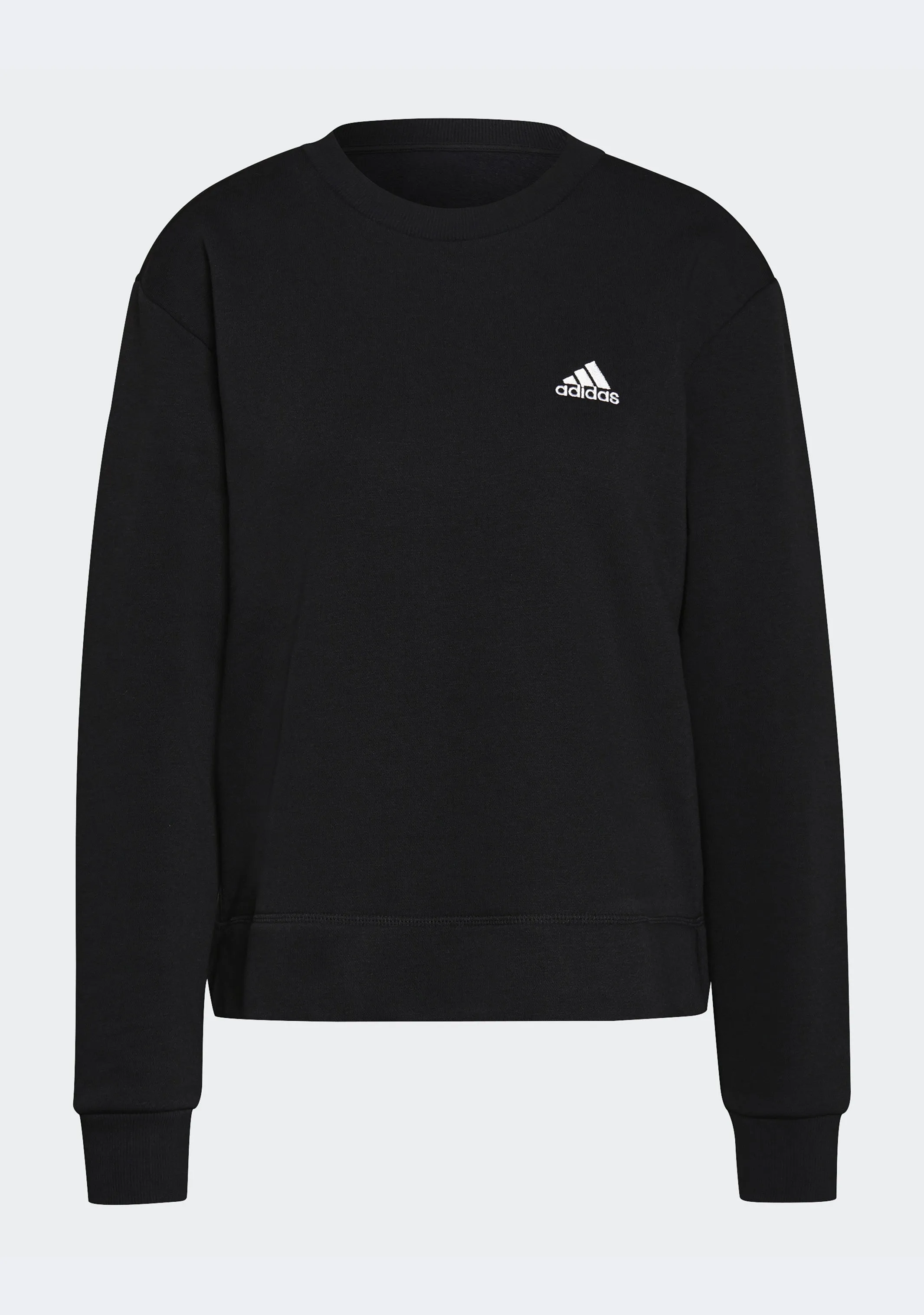 Adidas Damen Essentials Sweatshirt mit kleinem Logo und Crop-Schnitt