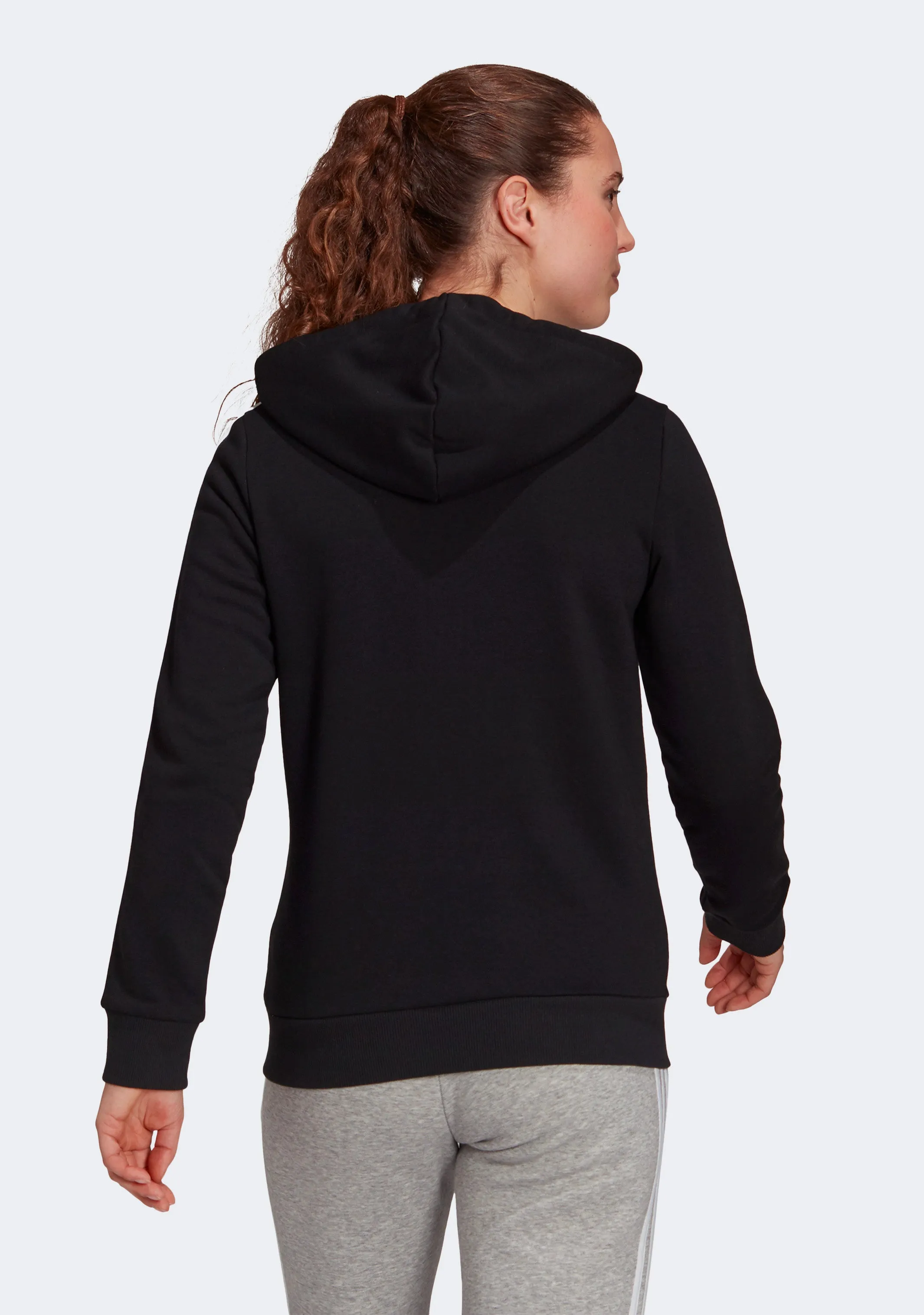 Adidas Damen Fleece 3-Streifen Reißverschluss Kapuzenpullover