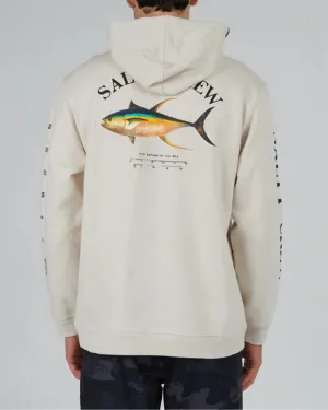 Ahi Mount P/O Kapuzenfleece - Knochen