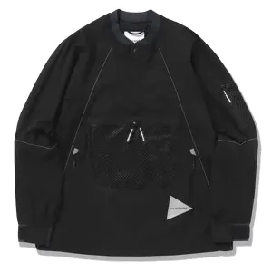 And Wander Atem Riss Pullover Jacke Schwarz