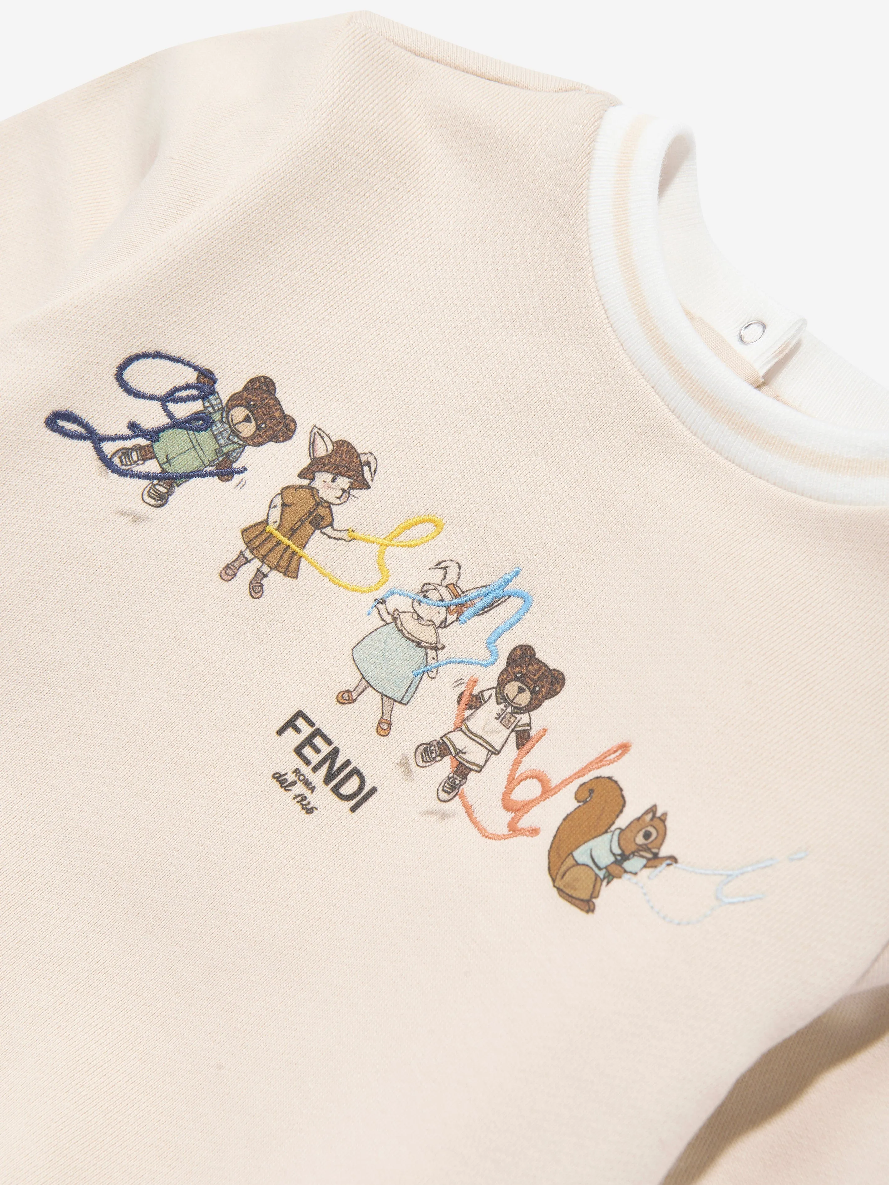 Baby-Tier Logo Sweatshirt in Beige