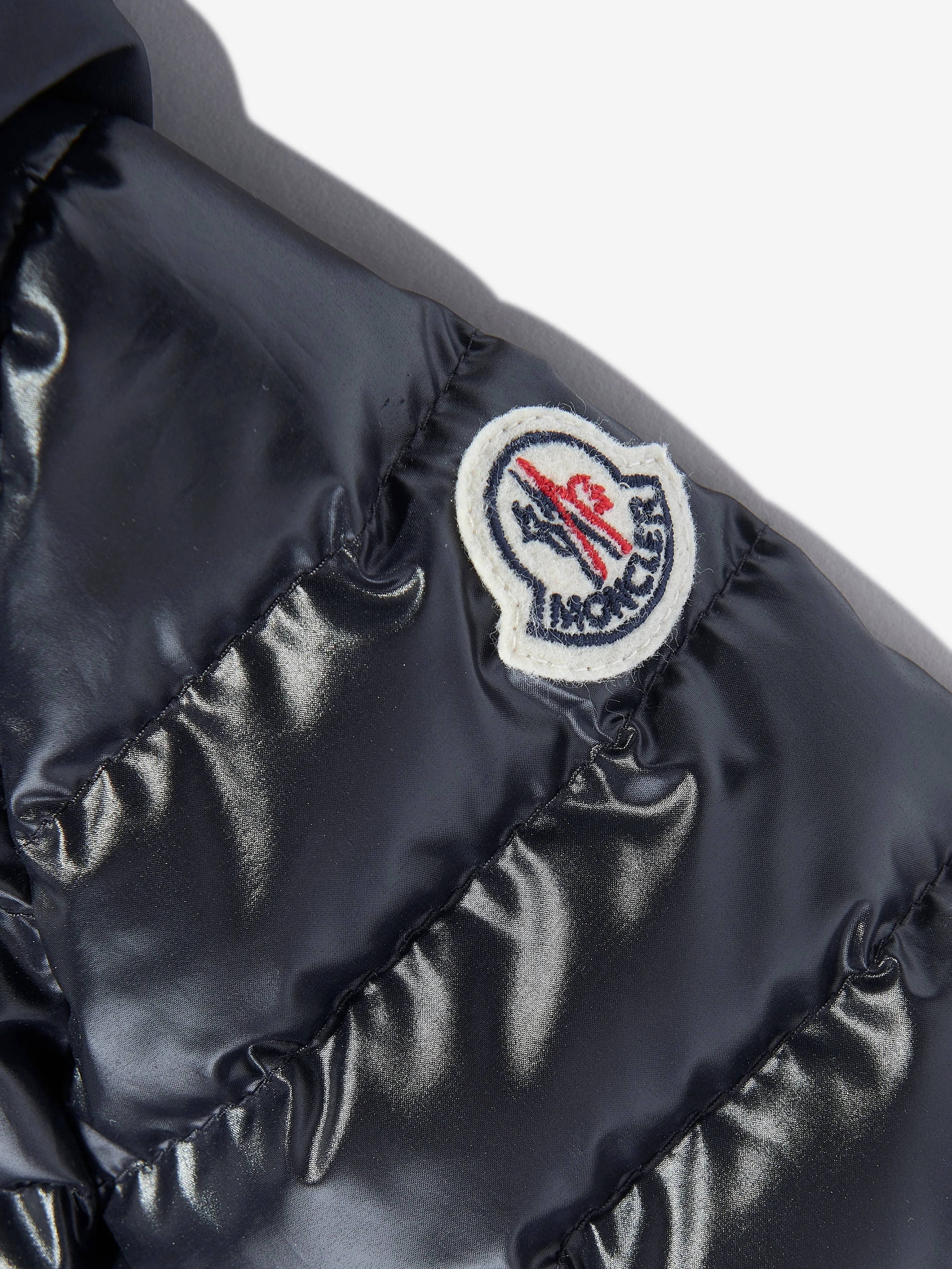 Gepolsterte Daunenjacke für Babyjungen in Marineblau
