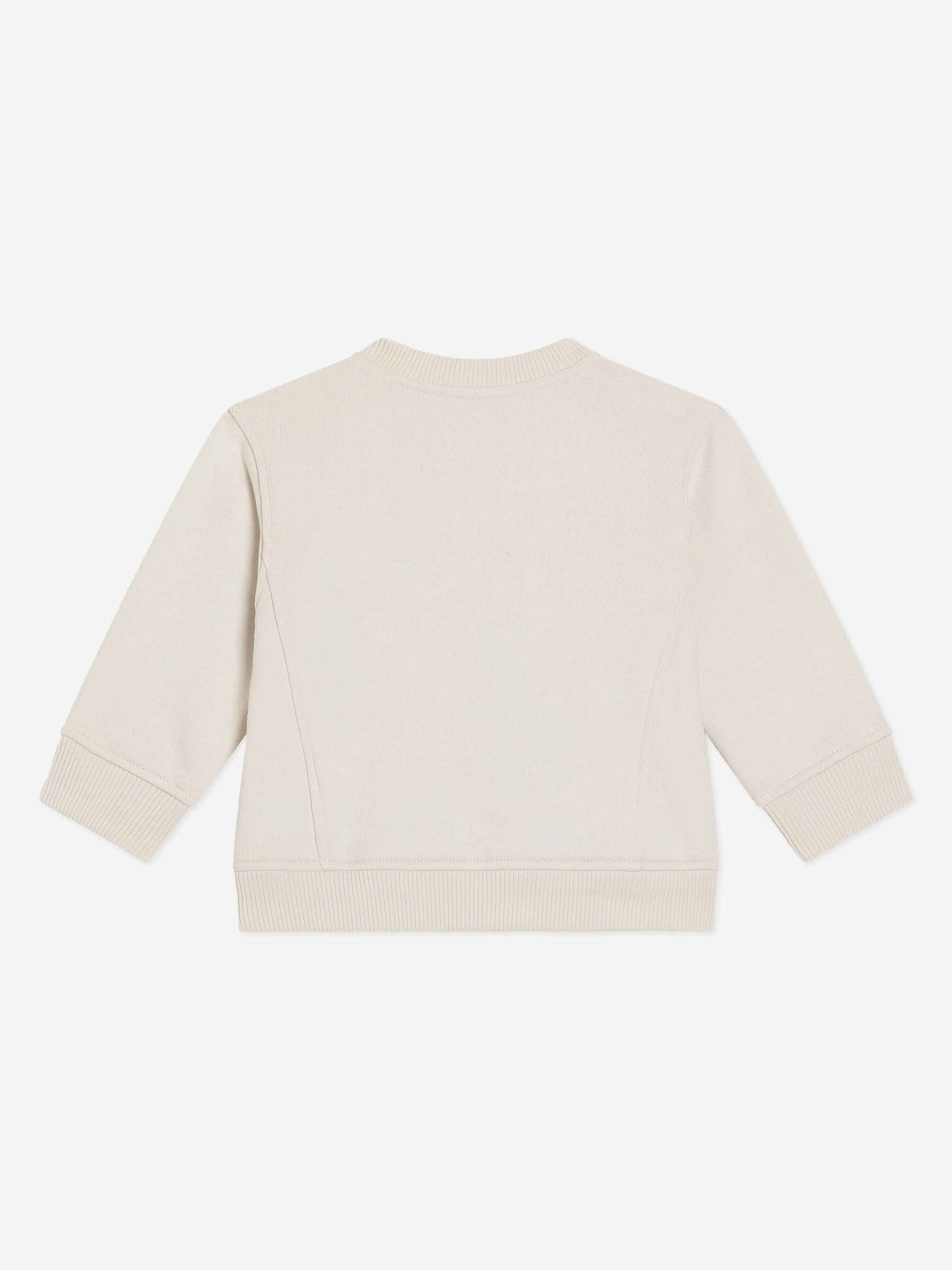 Logo-Sweatshirt für Babyjungen in Elfenbein