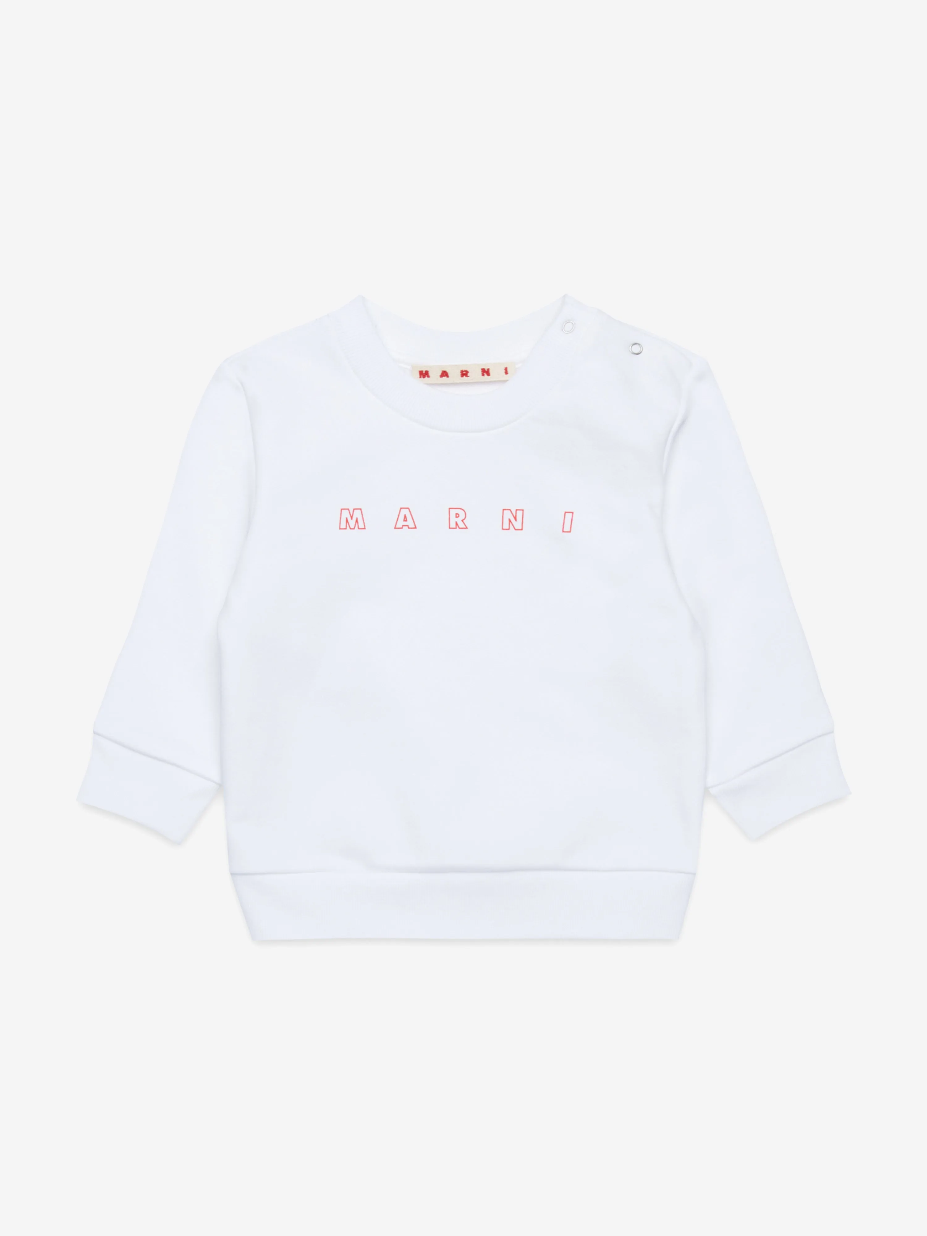 Baby Girls Logo Sweatshirt in Weiß