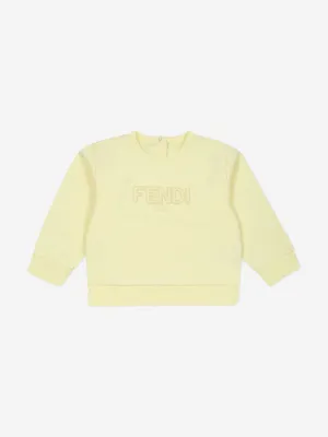 Baby-Logo-Sweatshirt in Gelb