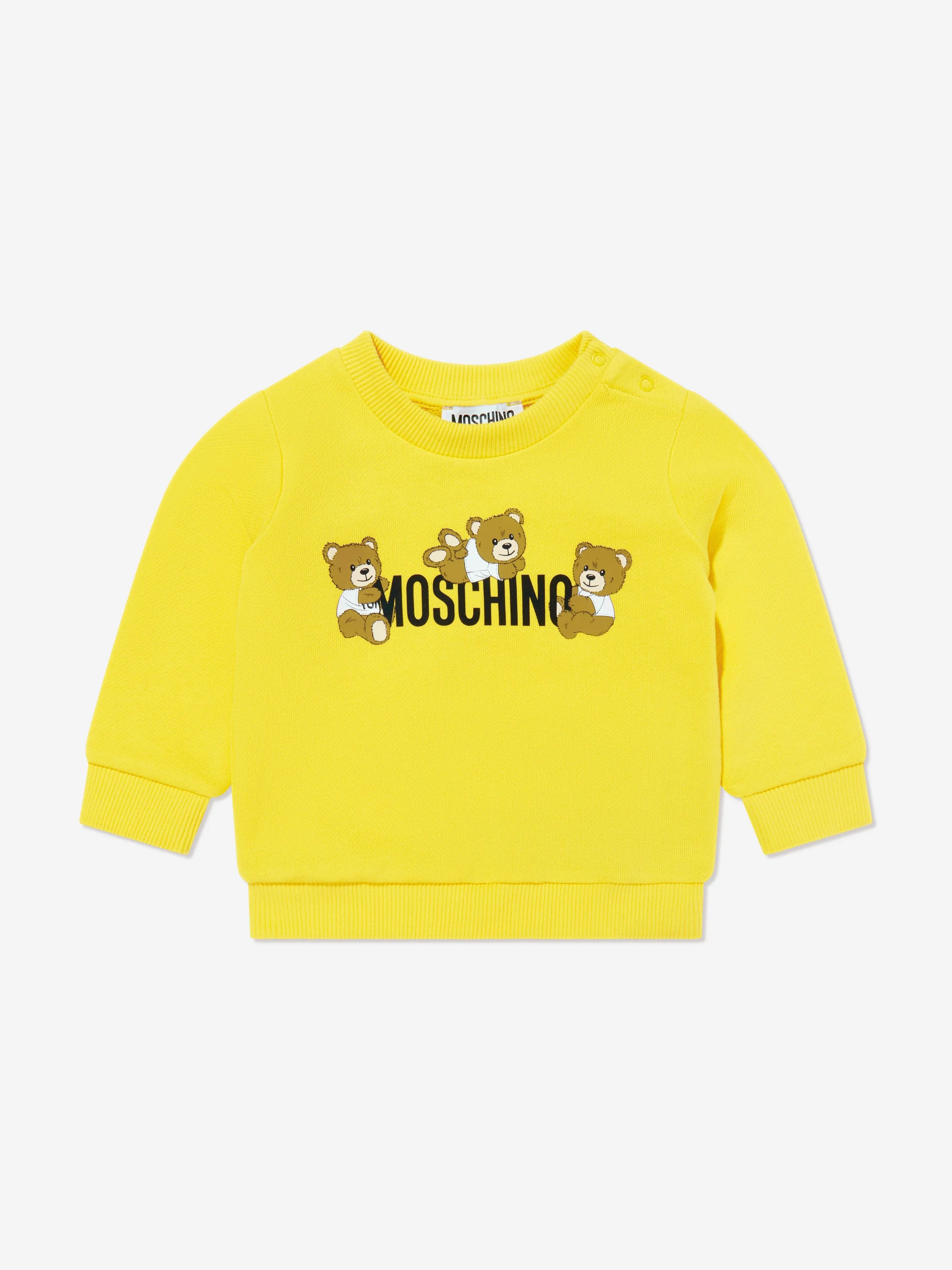 Baby Teddybär Logo Sweatshirt in Gelb