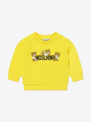 Baby Teddybär Logo Sweatshirt in Gelb