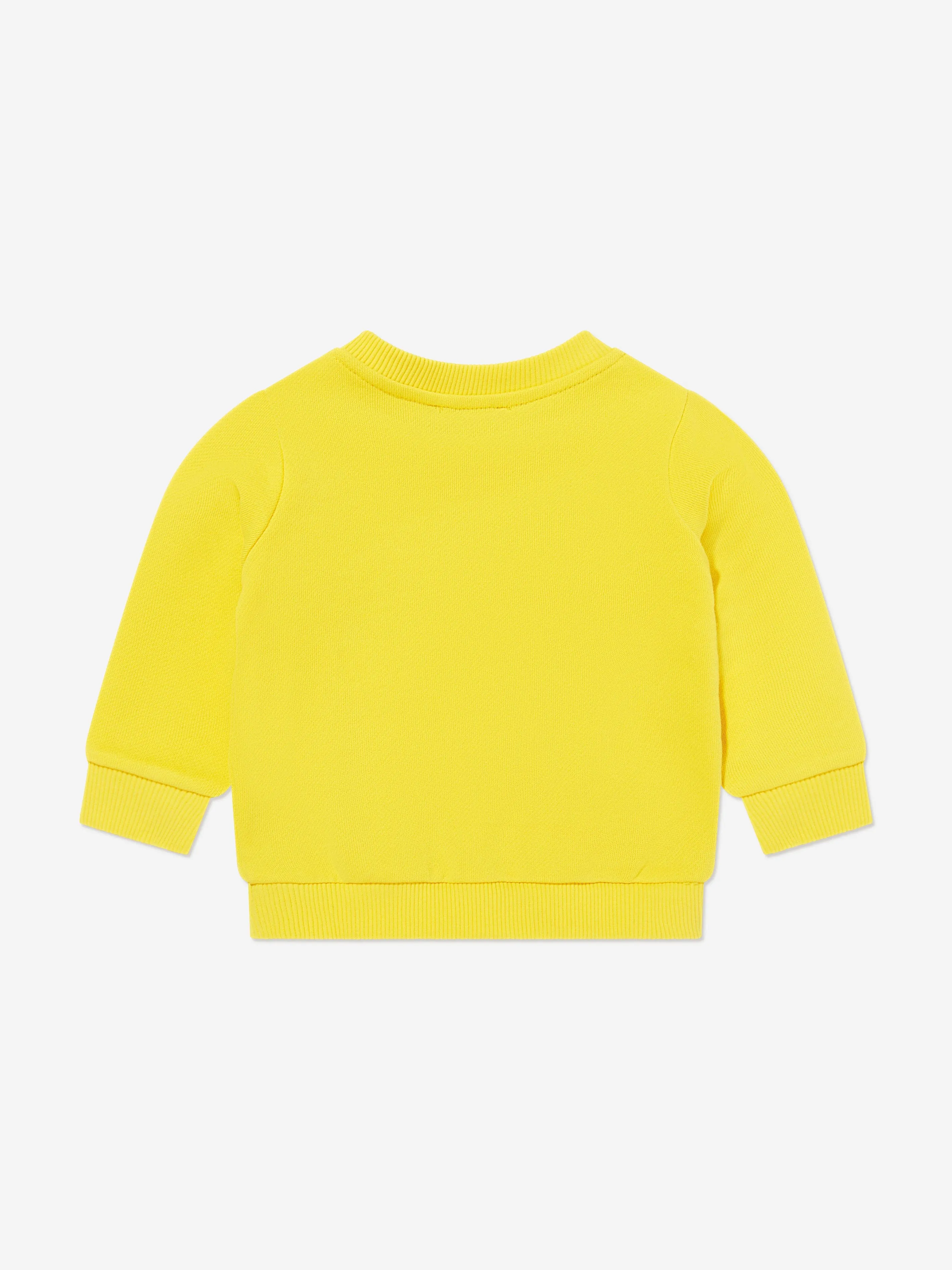 Baby Teddybär Logo Sweatshirt in Gelb