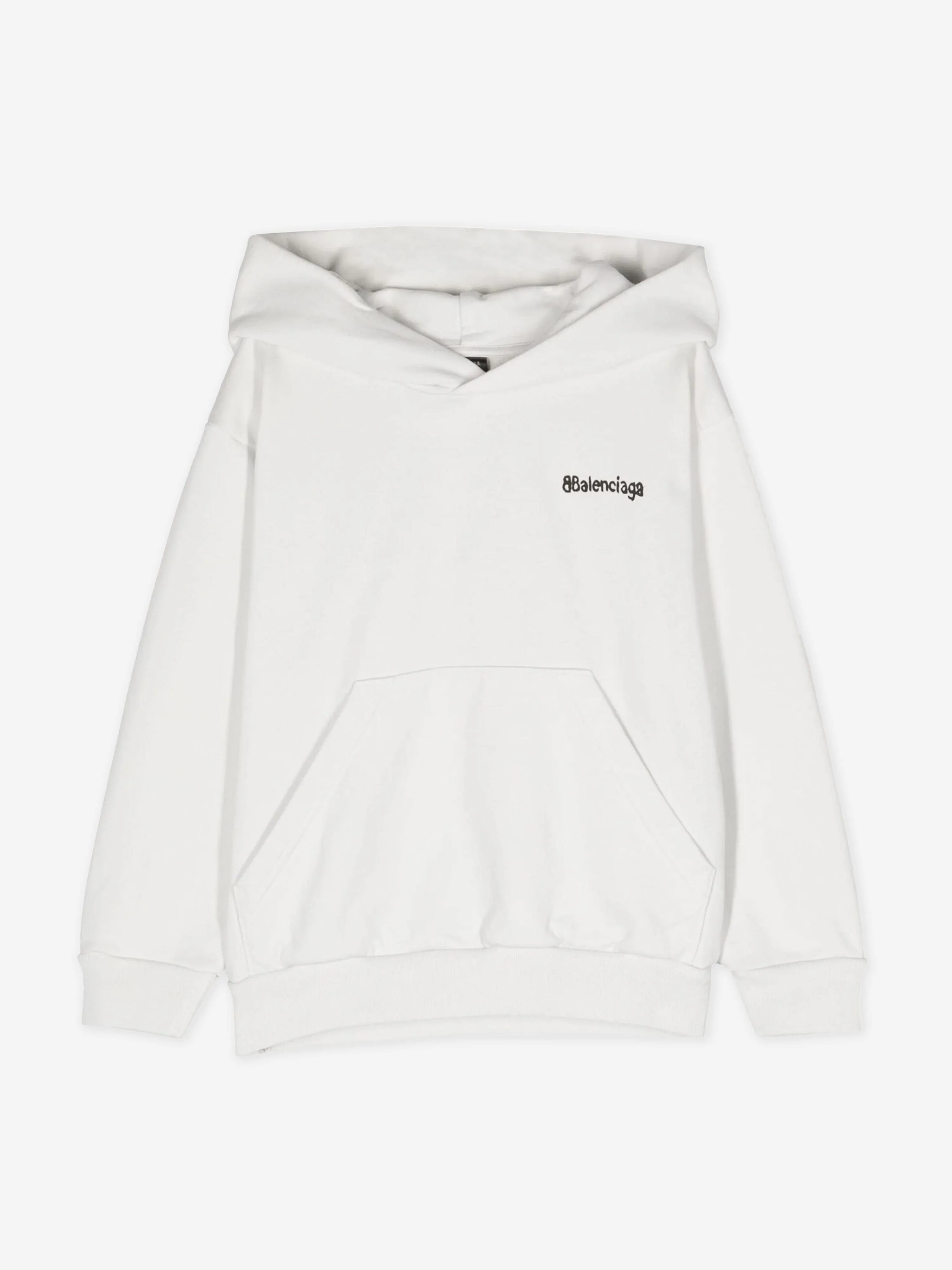 Balenciaga Kids Classic Hoodie in Weiß