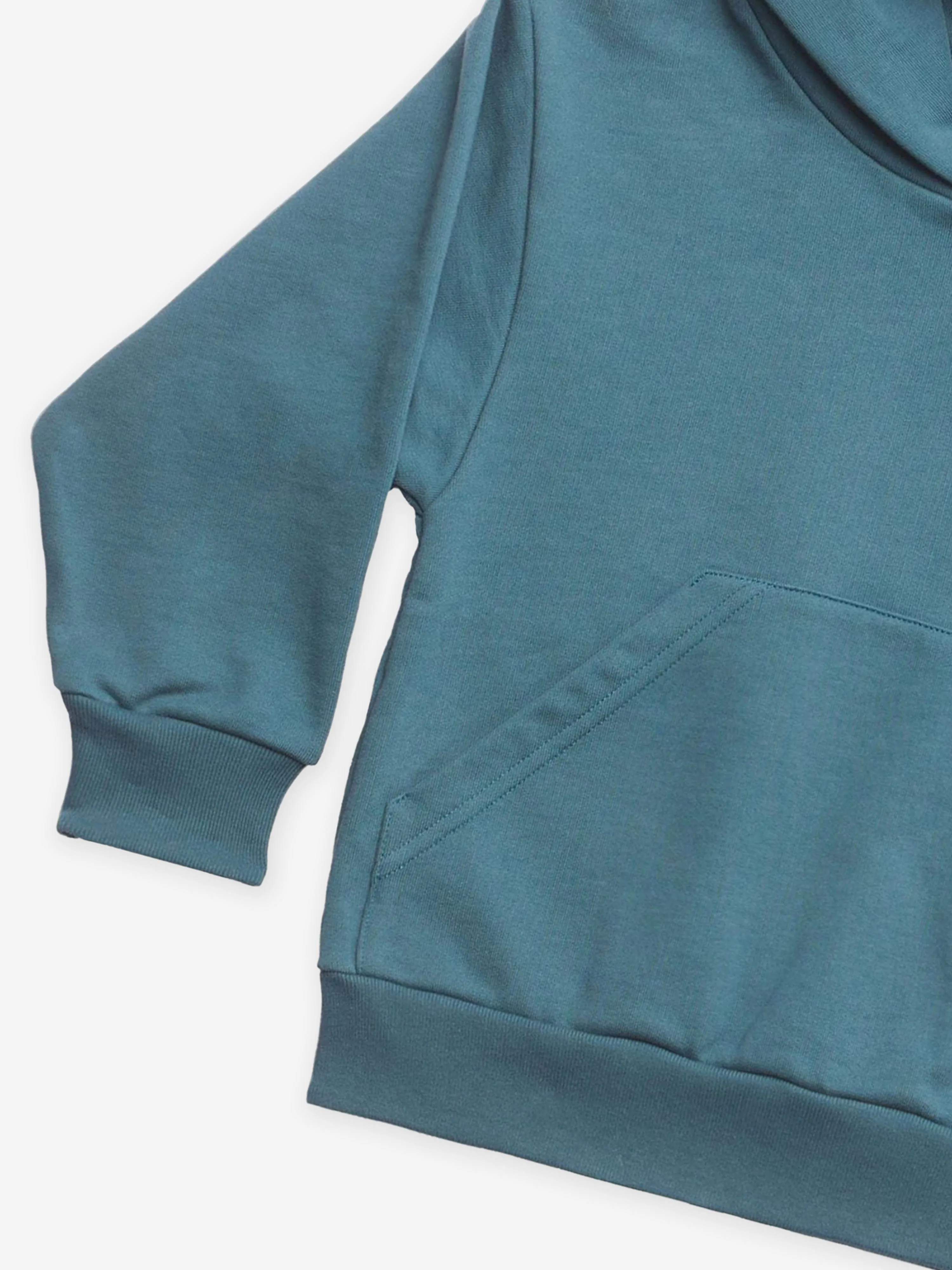 Balenciaga Kids Logo Hoodie in Petrol