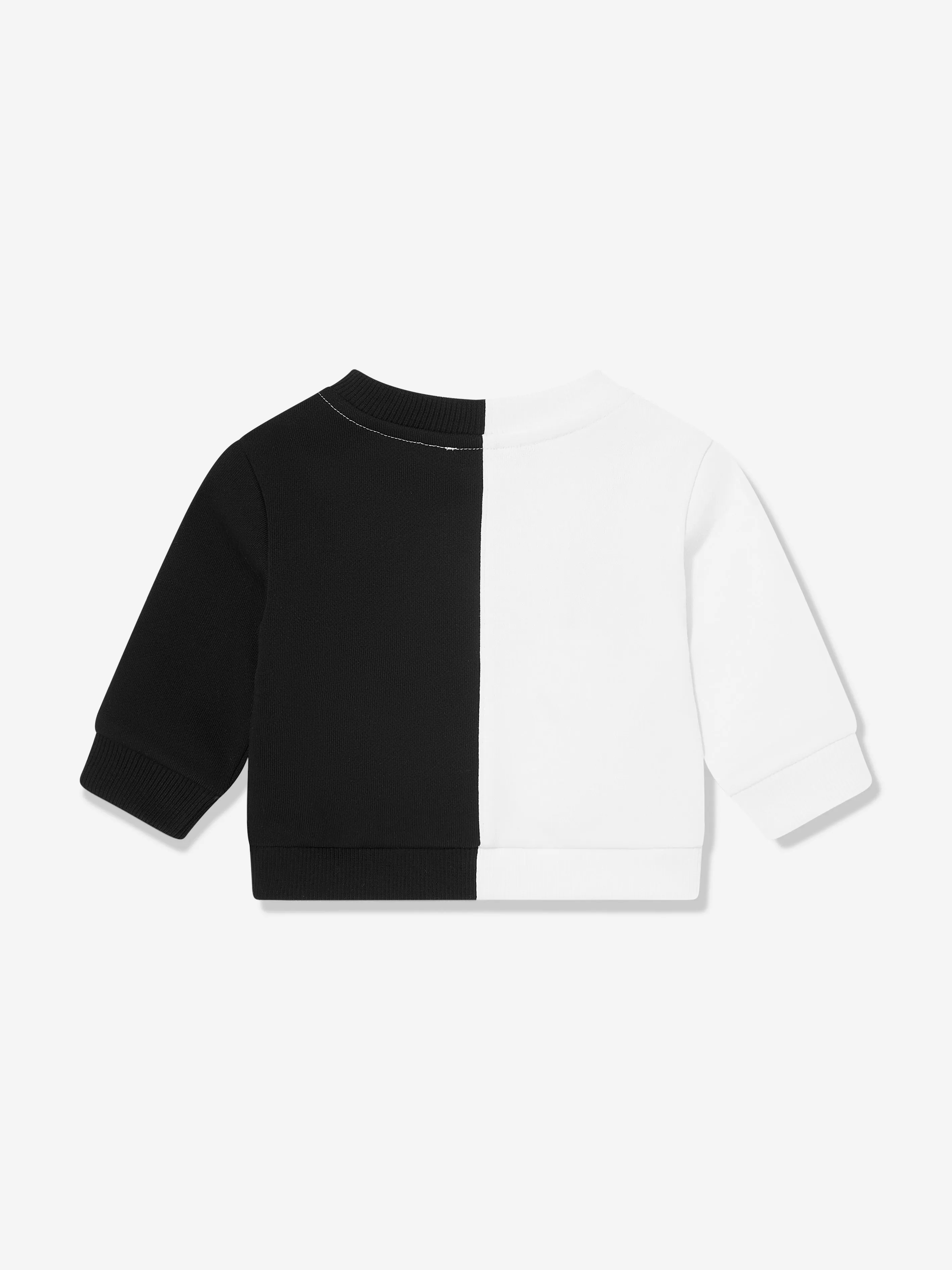 Balmain Baby Farbblock-Sweatshirt in Weiß