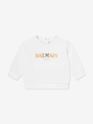Balmin Baby Logo Sweatshirt in Weiß