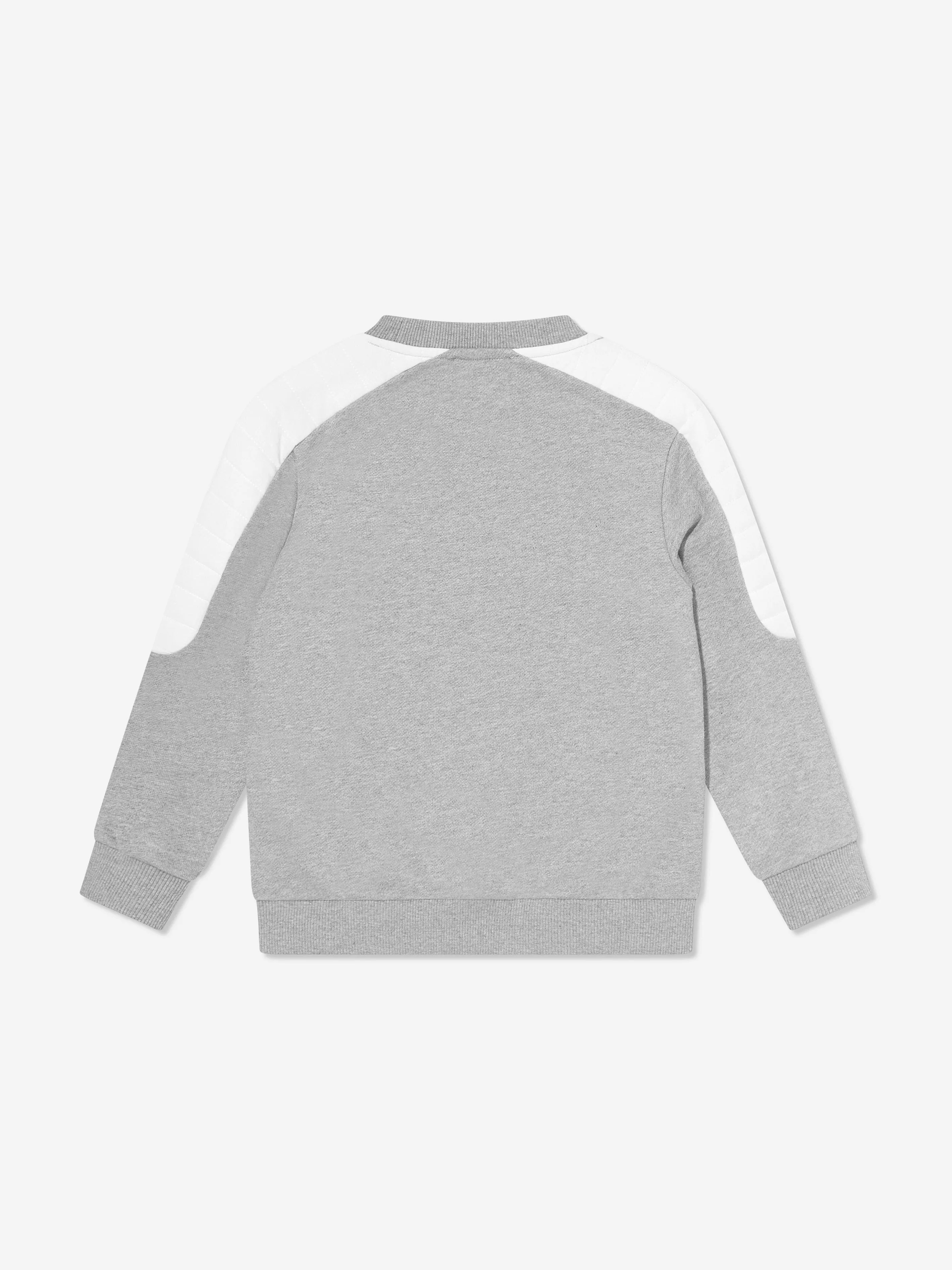 Balmain Boys Logo Sweatshirt in Grau