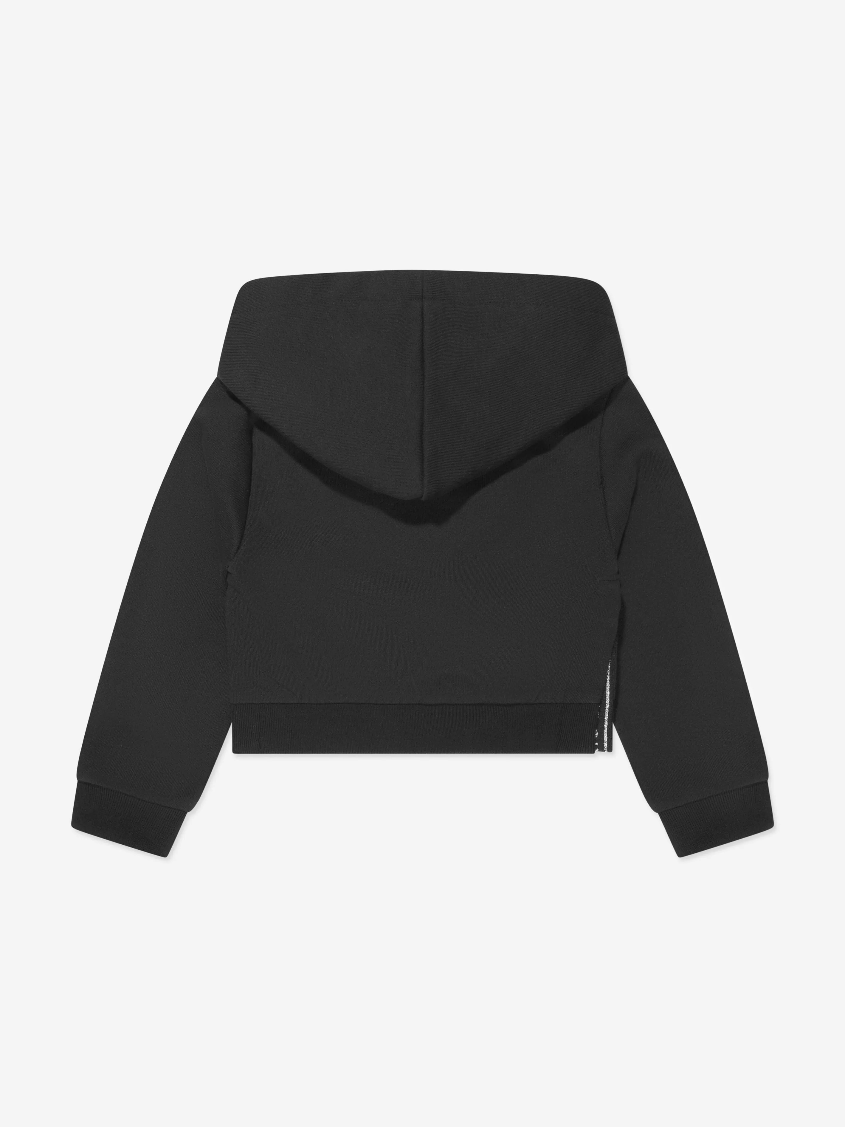 Balmain Mädchen Logo Hoodie in Schwarz