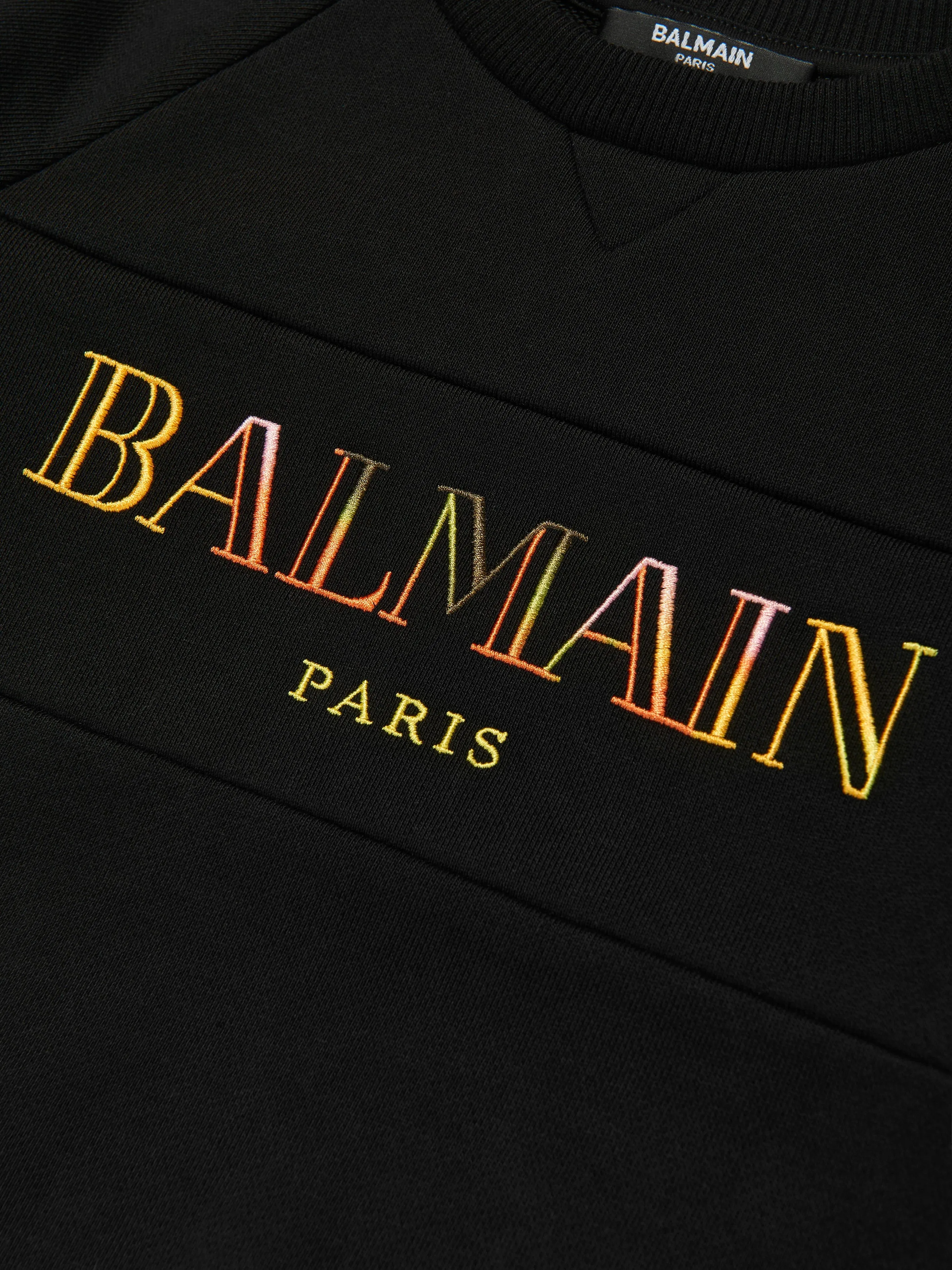 Balmain Kids Logo-Sweatshirt in Schwarz