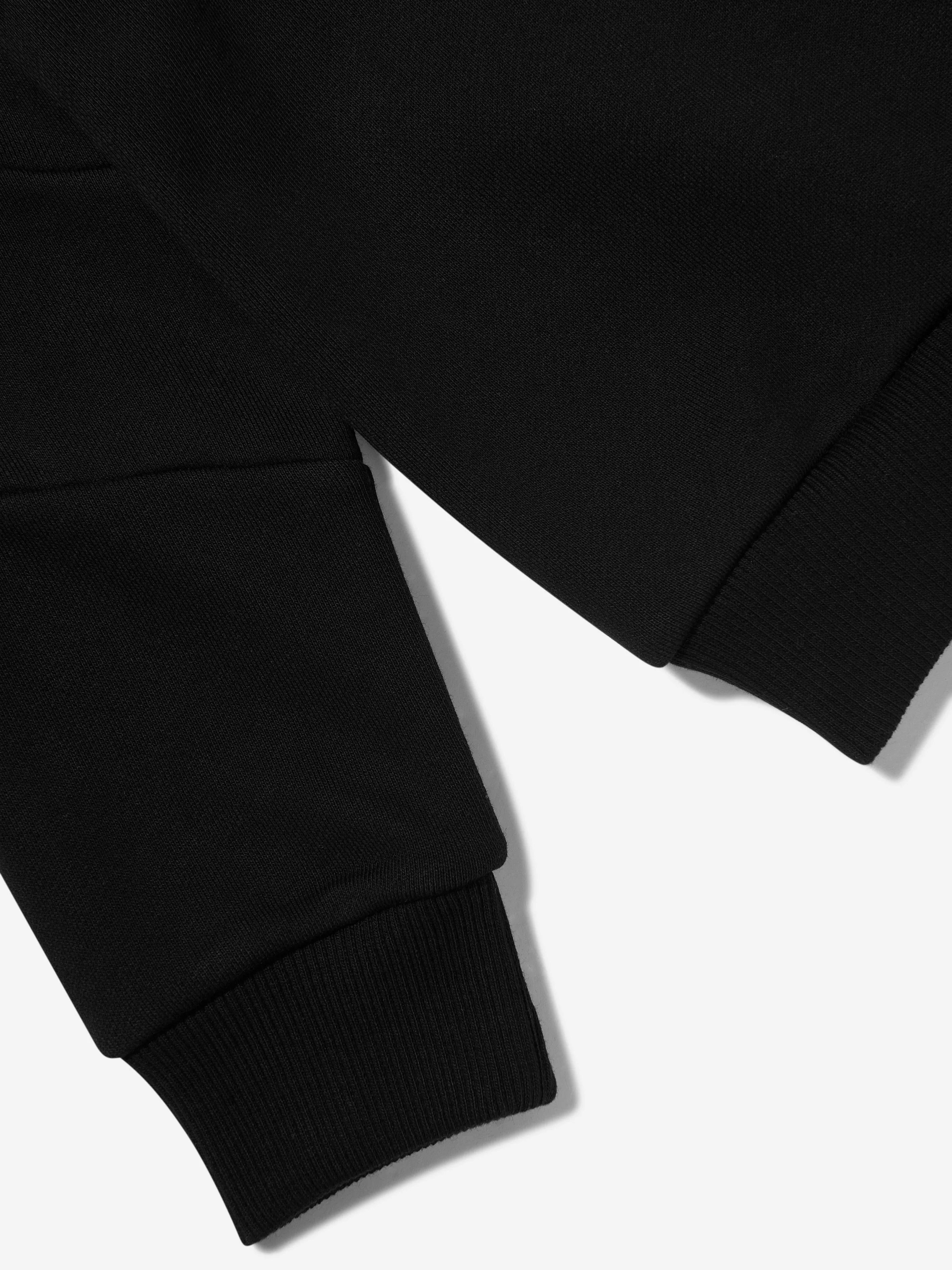 Balmain Kids Logo-Sweatshirt in Schwarz