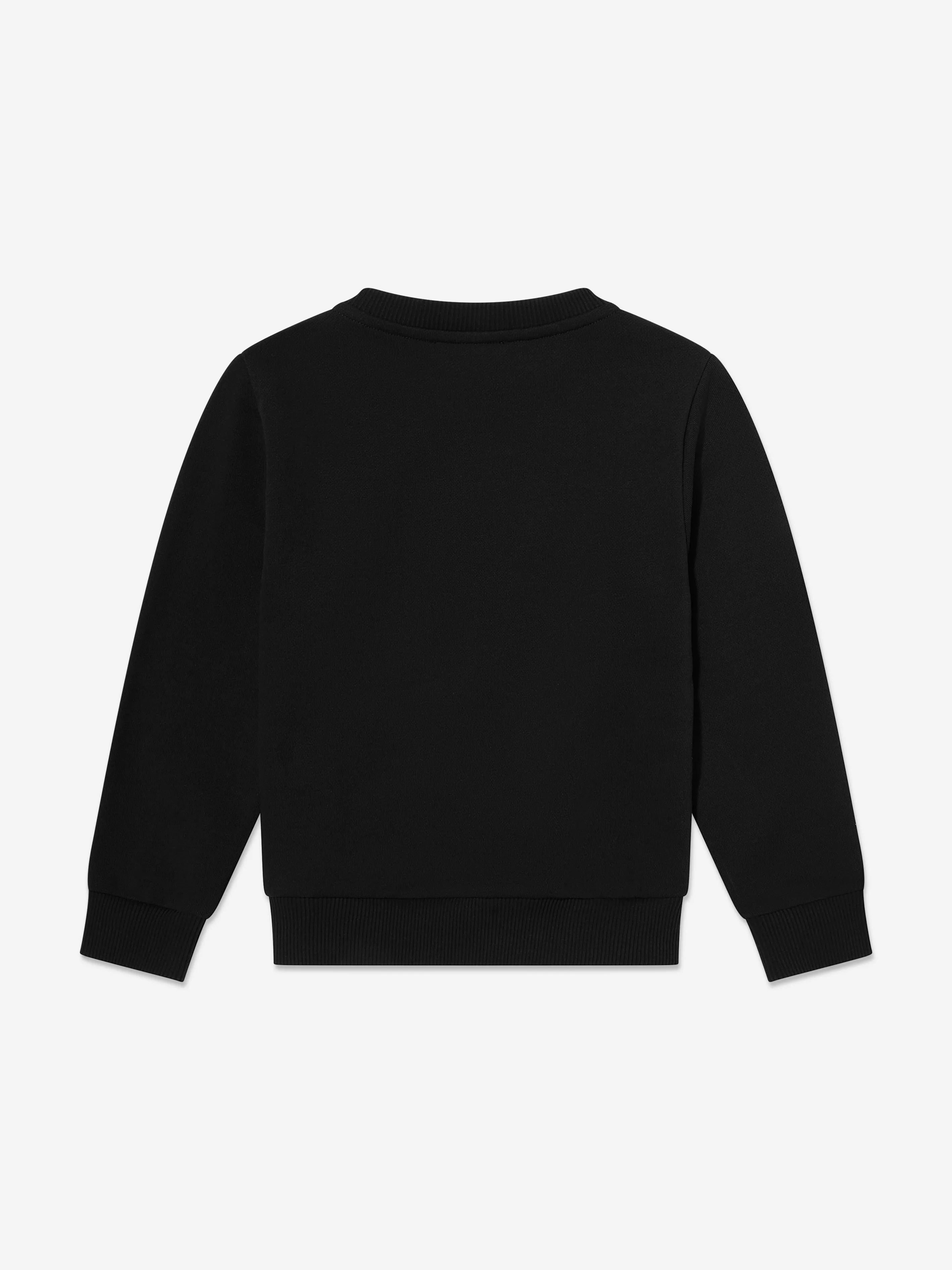 Balmain Kids Logo-Sweatshirt in Schwarz