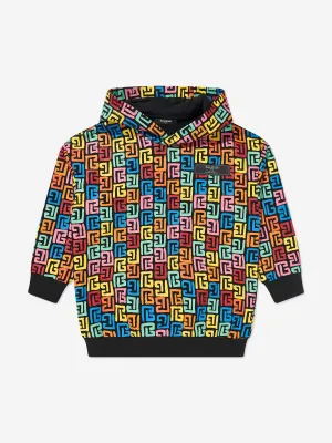Balmain Kids Monogram Hoodie in Mehrfarben