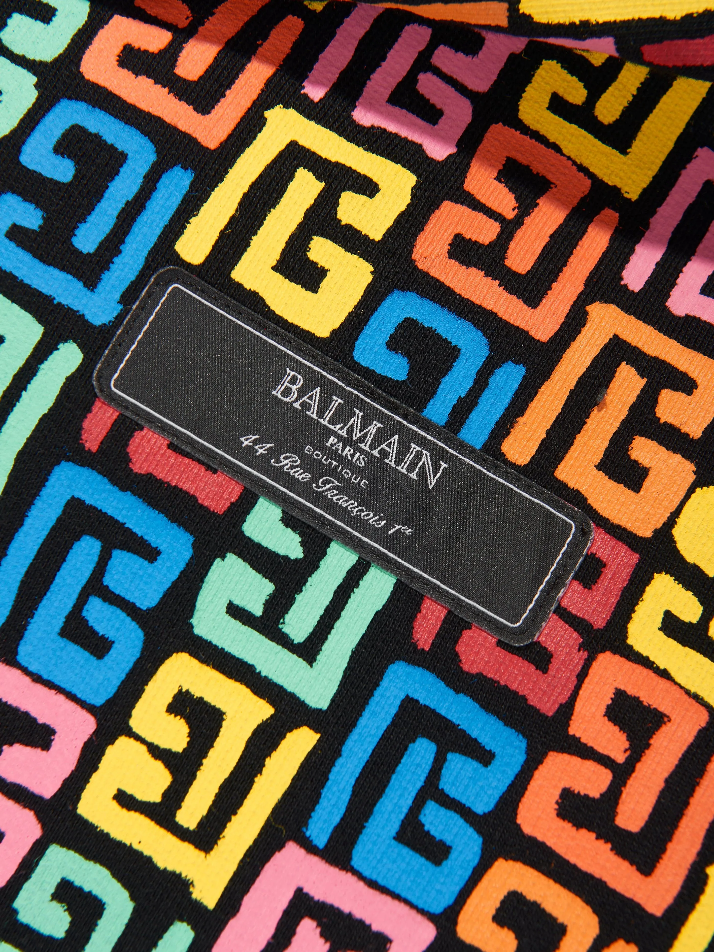 Balmain Kids Monogram Hoodie in Mehrfarben
