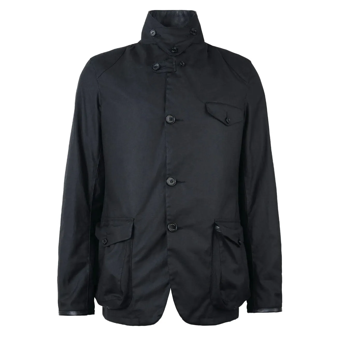Barbour Beacon Sports Wachsjacke Schwarz