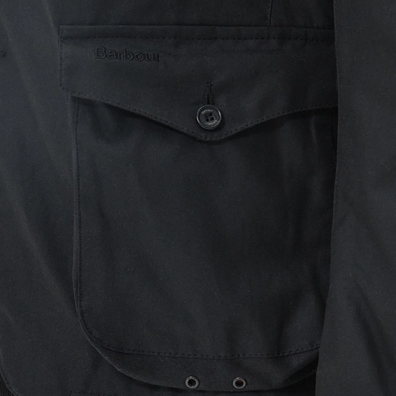 Barbour Beacon Sports Wachsjacke Schwarz