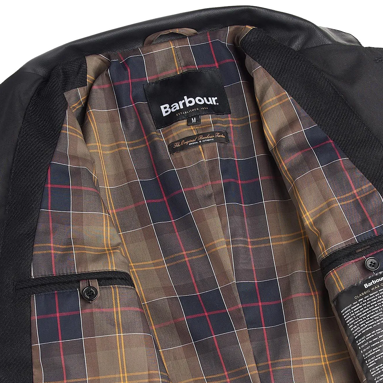 Barbour Beacon Sports Wachsjacke Schwarz