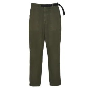 Barbour Grindle Entspannte Canvas-Hose Mittel Oliv