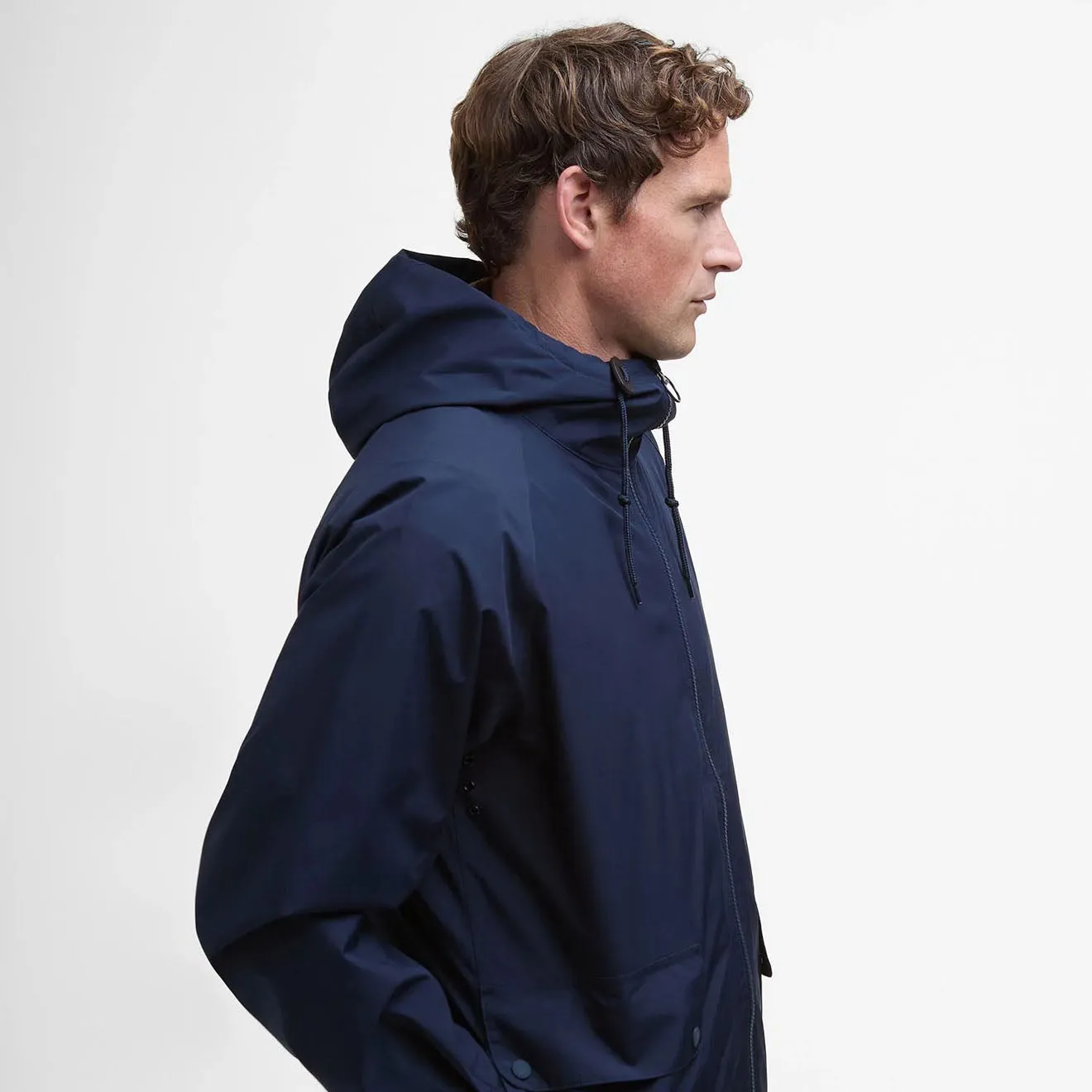 Barbour Trover wasserdichte Jacke Marineblau
