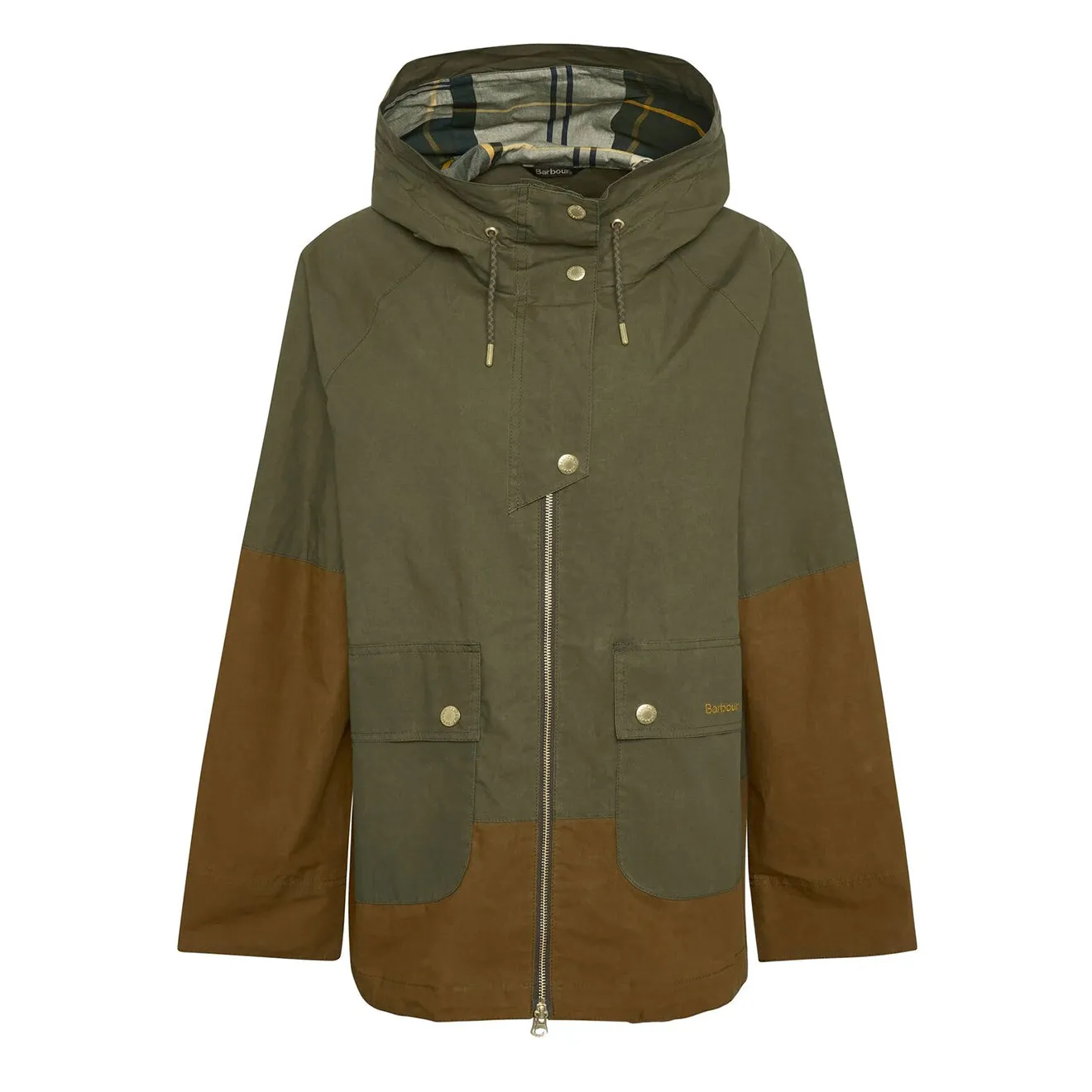 Barbour Damen Hayley wasserabweisende Jacke Dämmergrün/Breen/Antikes Tartan