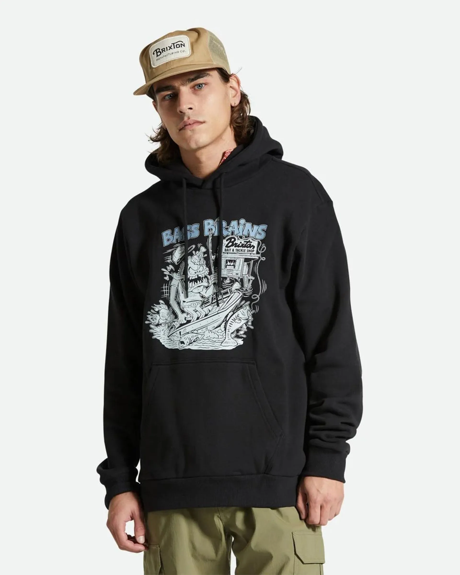 Bass Brains Monster P/O Hoodie - Schwarz