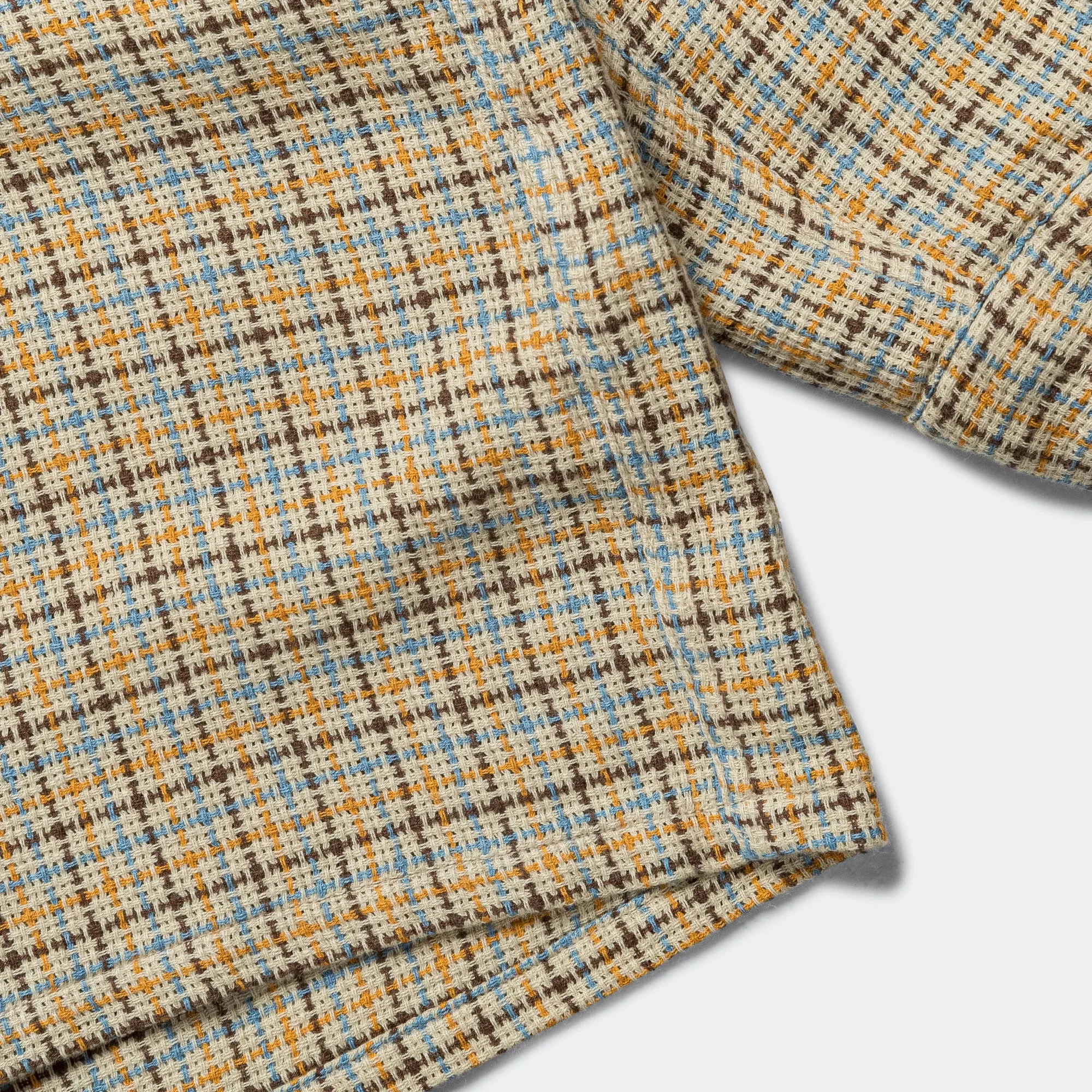 Beams Clothing Offenes B.D. Gunclub Mesh-Hemd - Beige