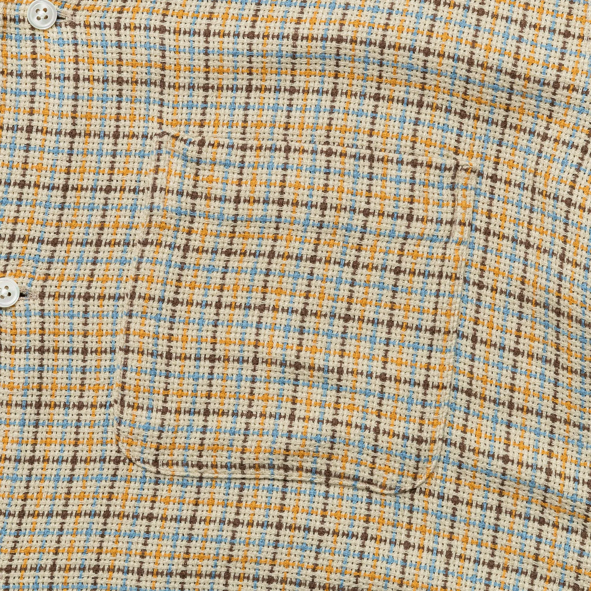 Beams Clothing Offenes B.D. Gunclub Mesh-Hemd - Beige