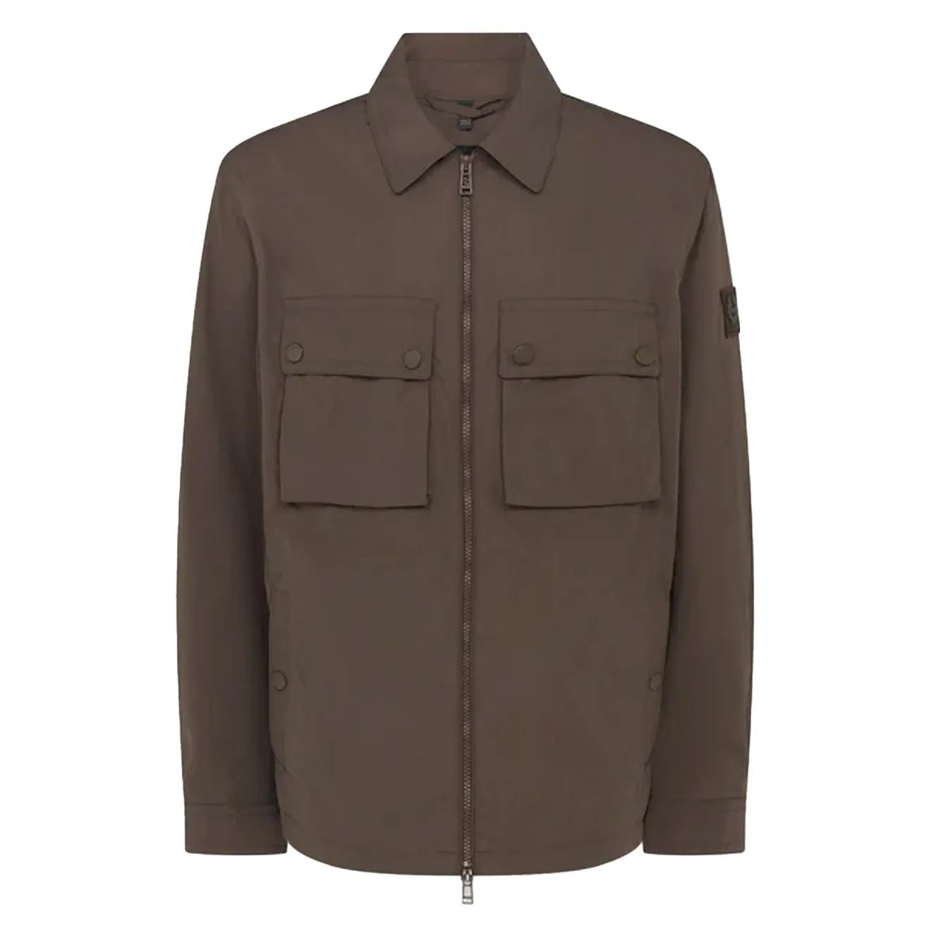 Belstaff Tourer Overshirt Armee-Oliv