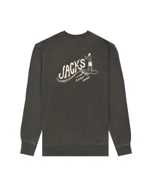 Bobber Pigmentgefärbtes Crewneck Sweatshirt - Pigmentschwarz