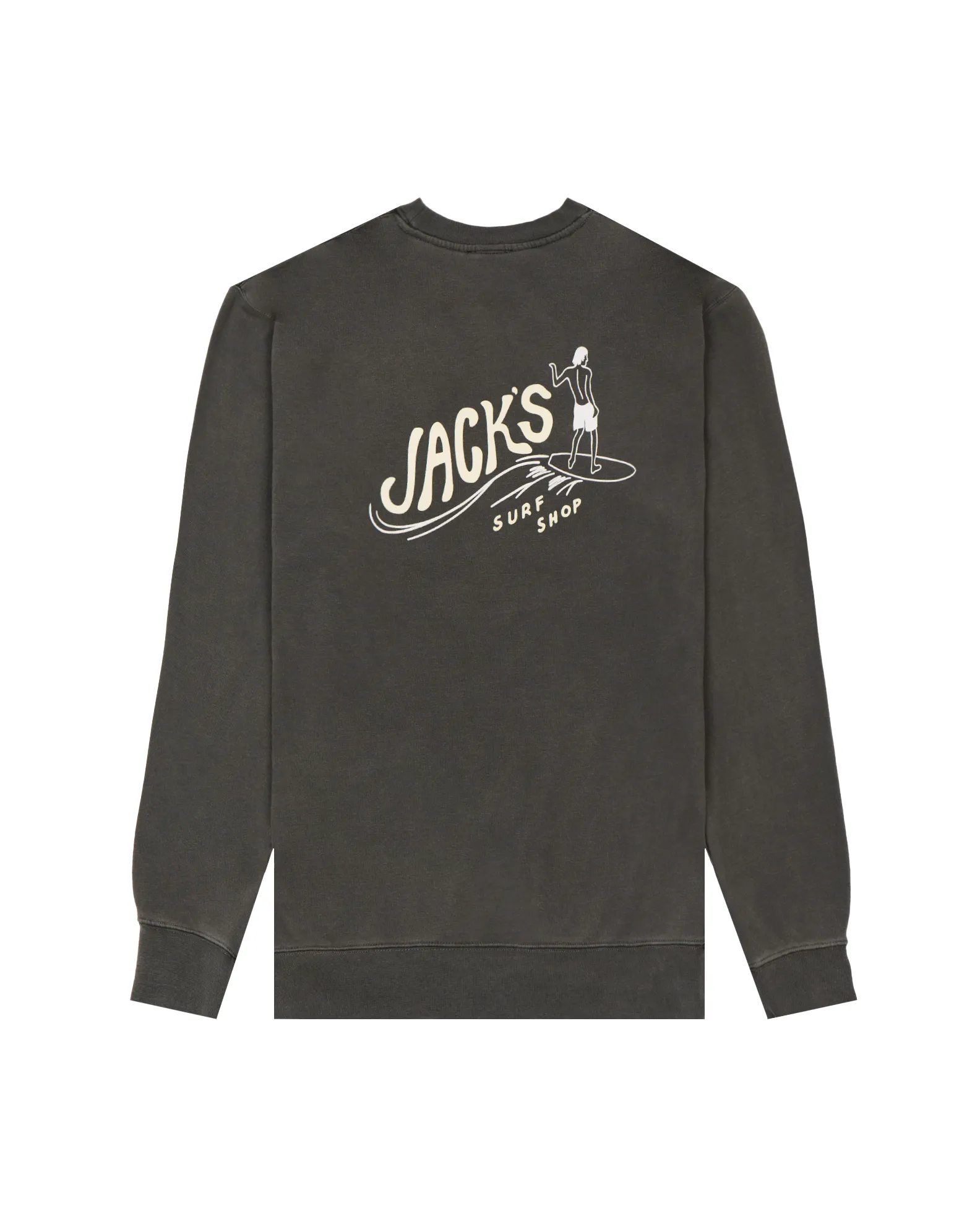 Bobber Pigmentgefärbtes Crewneck Sweatshirt - Pigmentschwarz