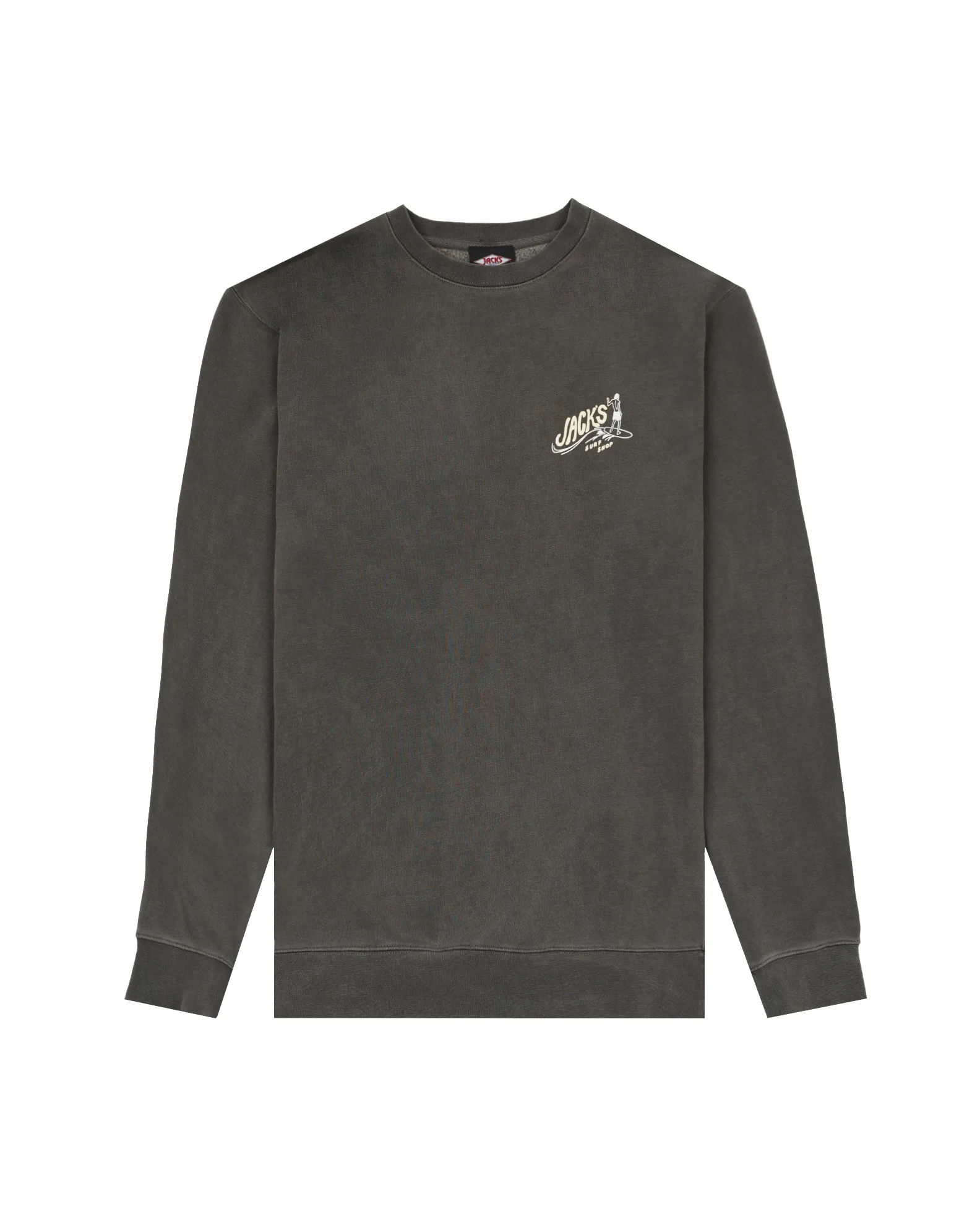 Bobber Pigmentgefärbtes Crewneck Sweatshirt - Pigmentschwarz