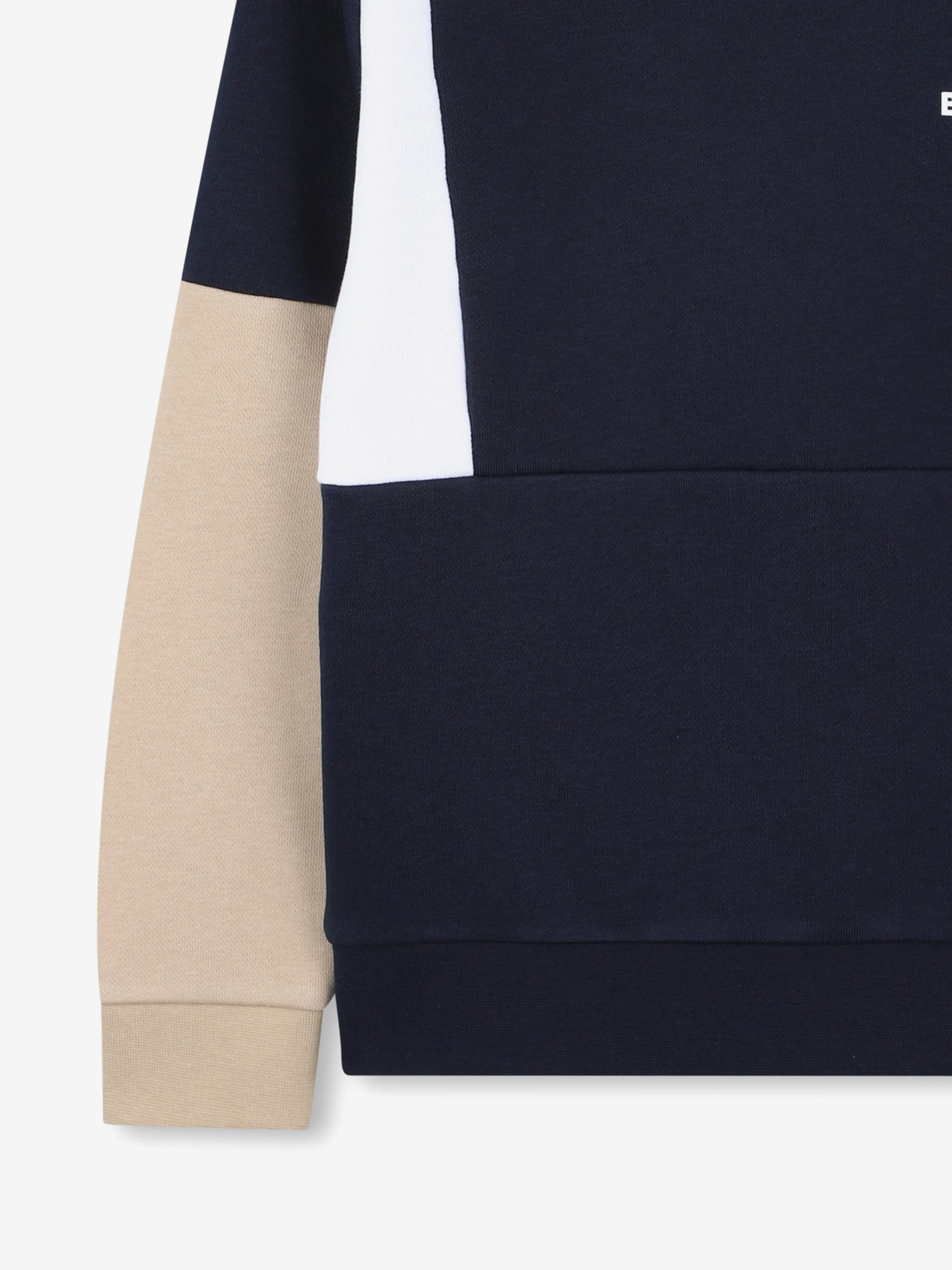 BOSS Boys Kontrast Sweatshirt in Marineblau
