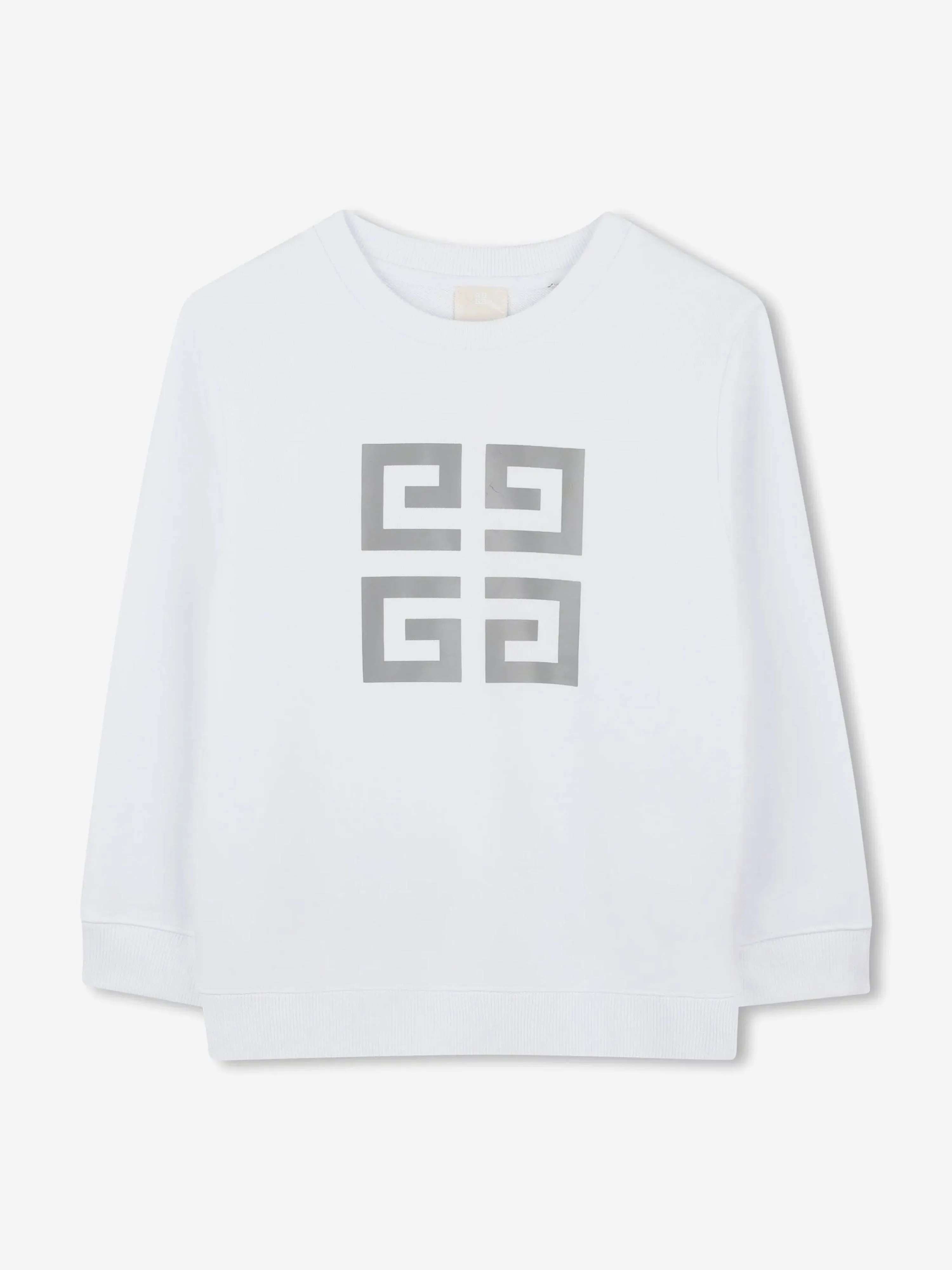 Boys 4G Logo Sweatshirt in Weiß