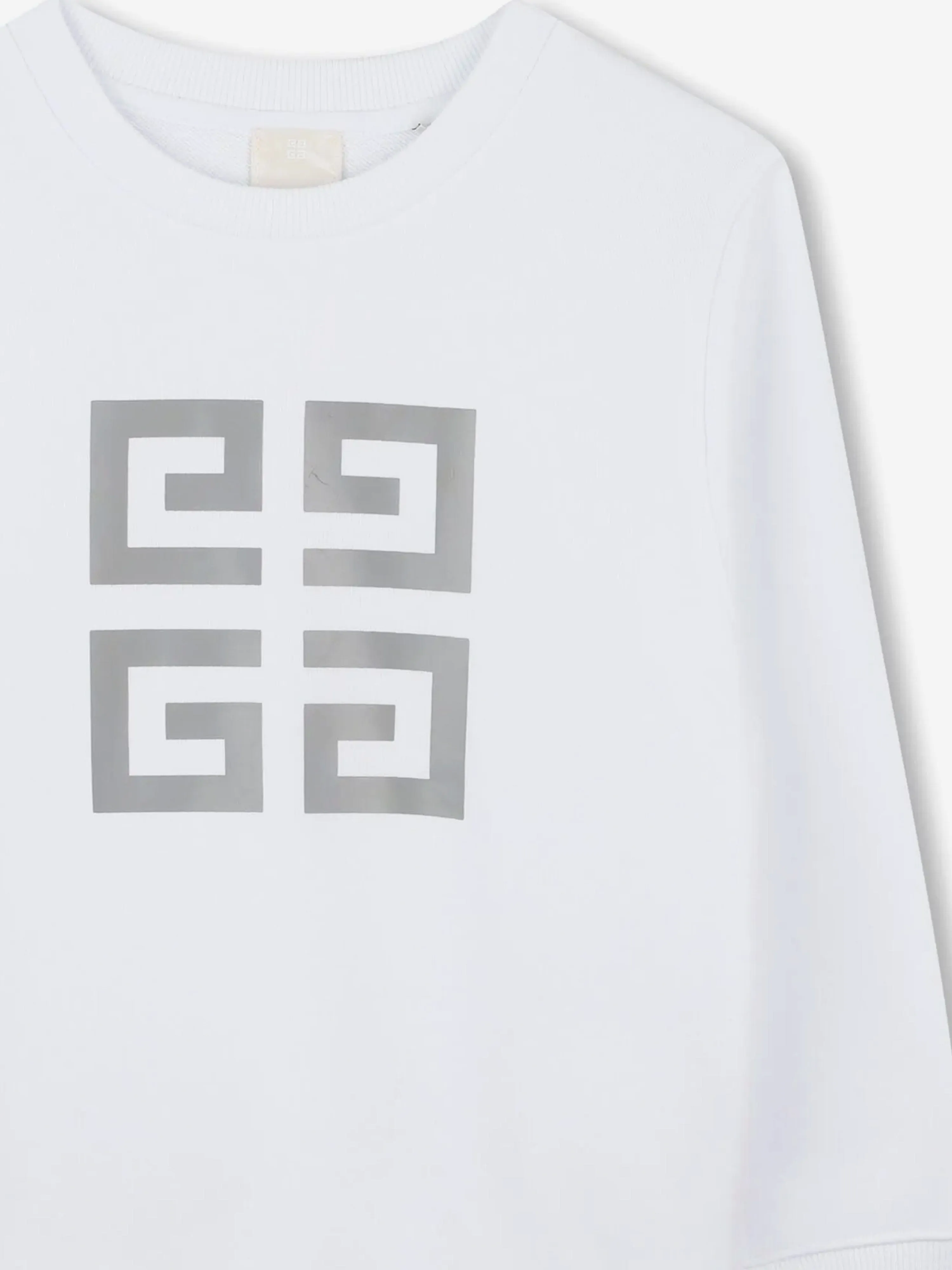 Boys 4G Logo Sweatshirt in Weiß
