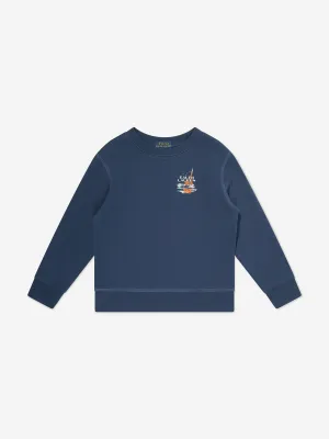 Jungen Marken Sweatshirt in Marineblau