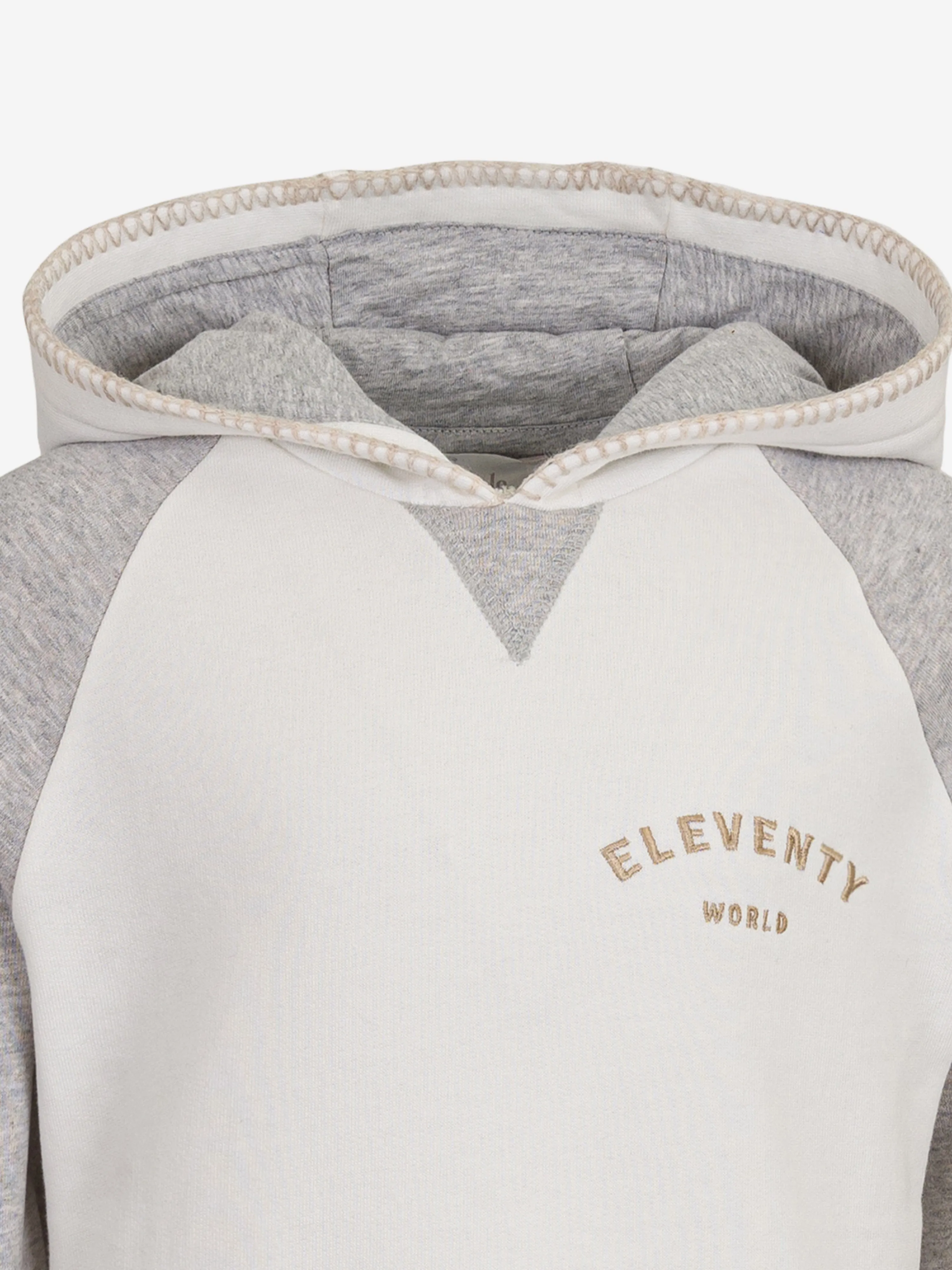 Jungen Baumwoll-Hoodie in Elfenbein