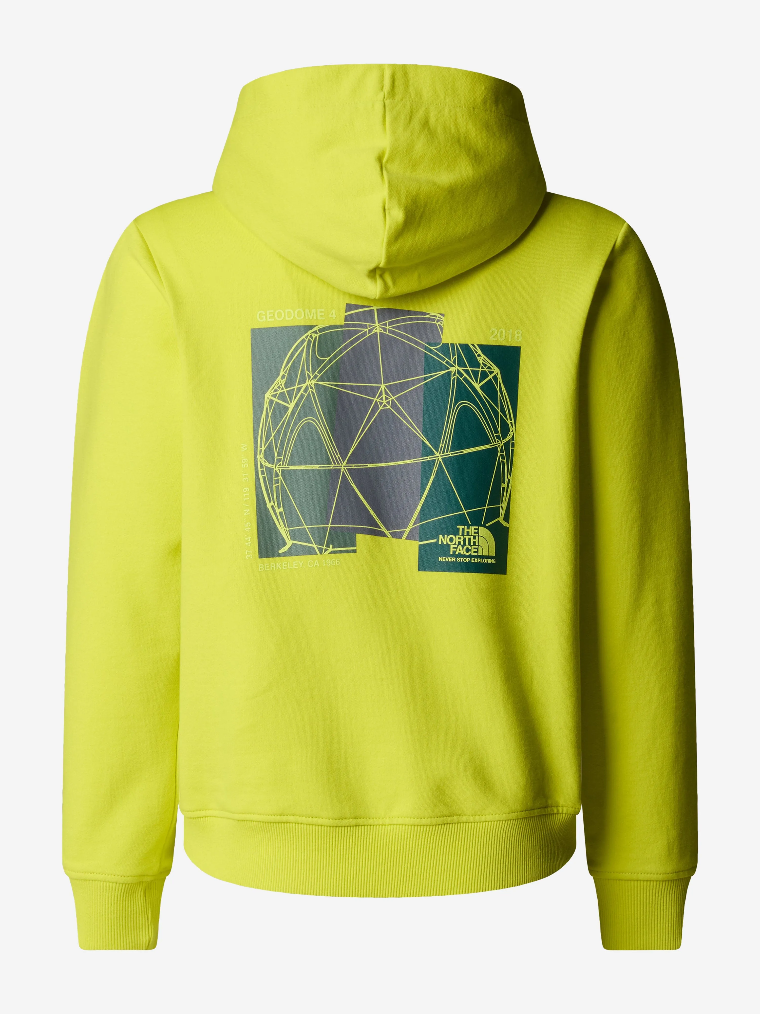 Jungen Grafik Hoodie in Gelb mit lockerer Passform