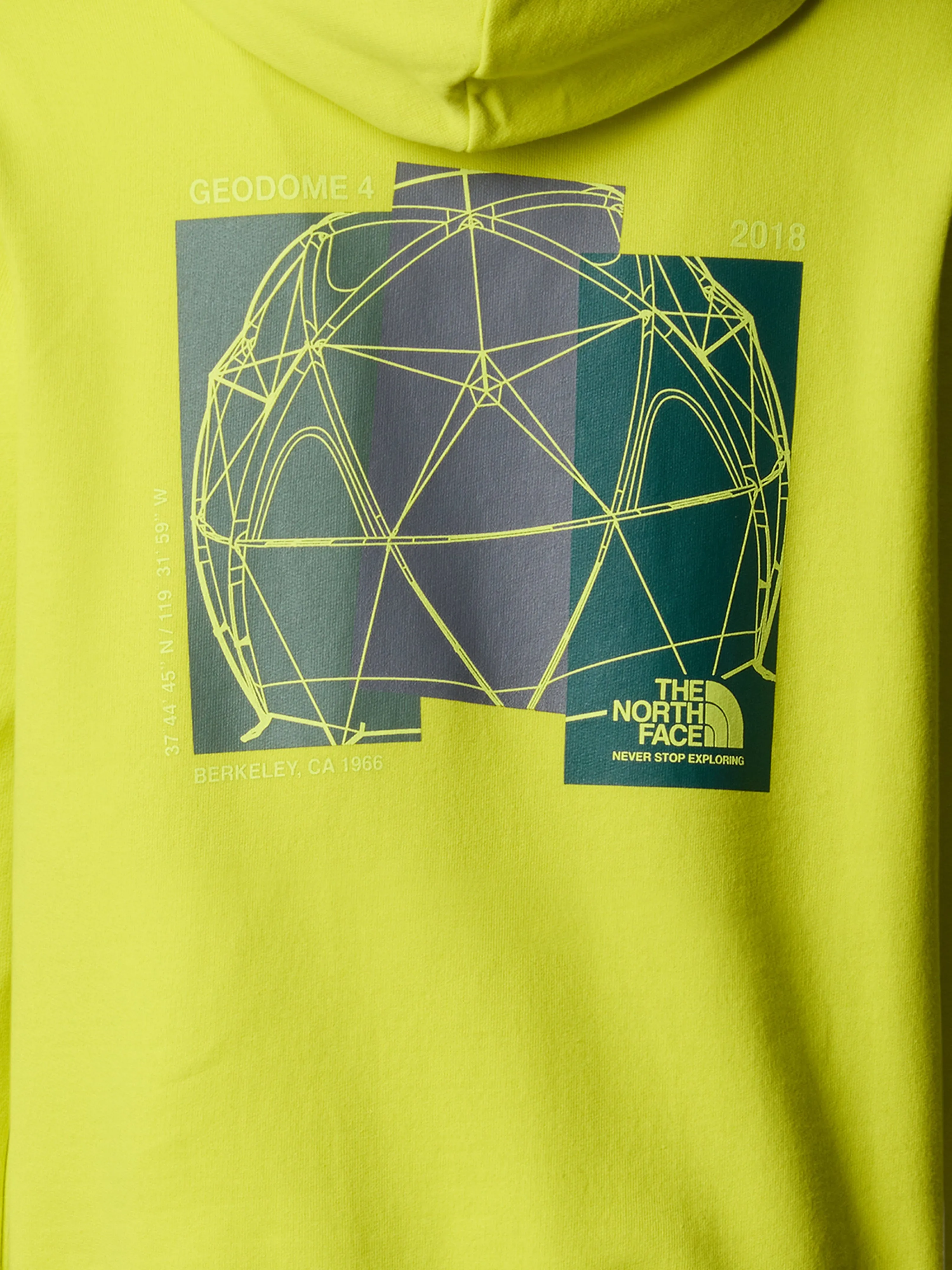 Jungen Grafik Hoodie in Gelb mit lockerer Passform
