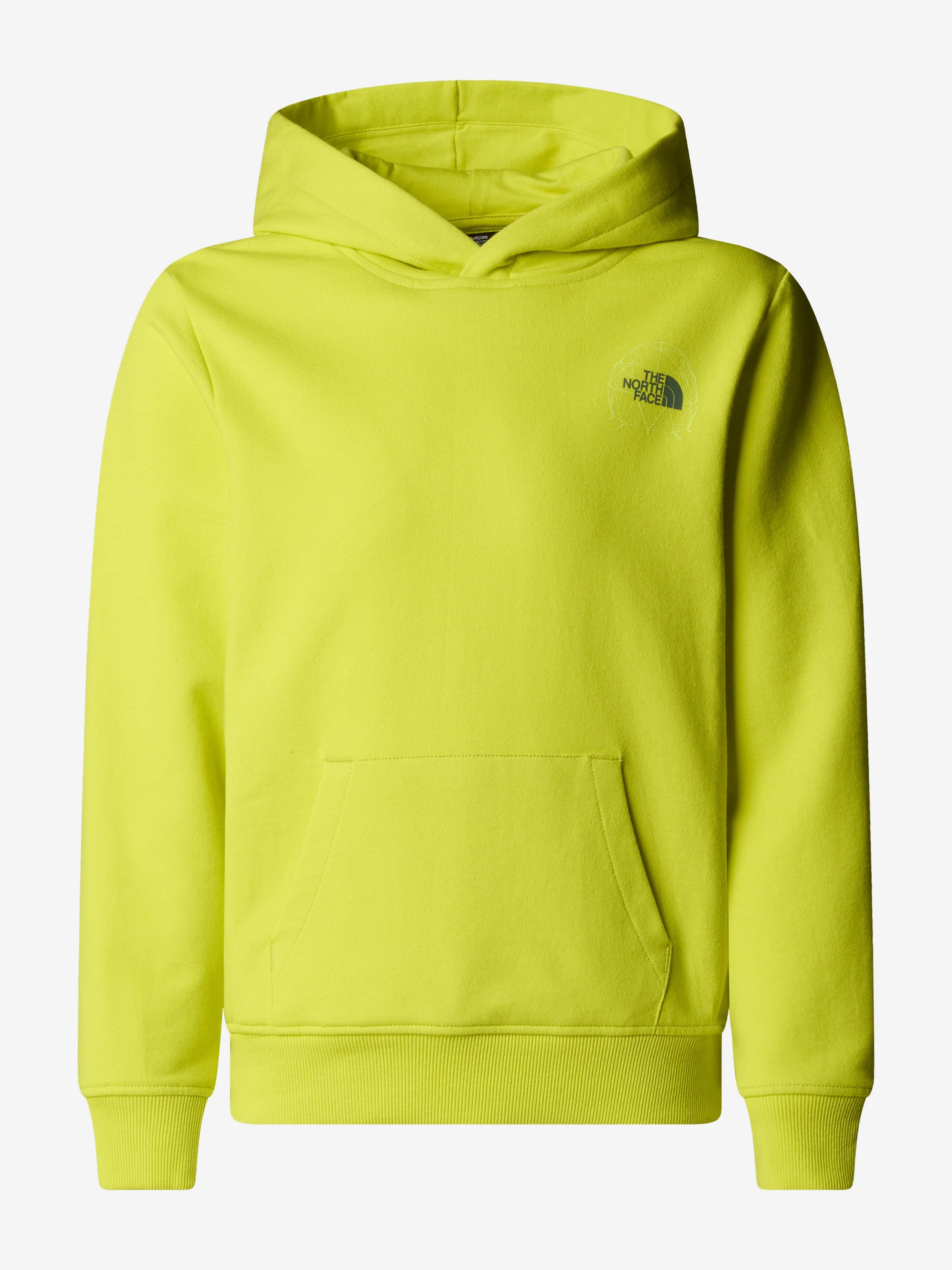 Jungen Grafik Hoodie in Gelb mit lockerer Passform