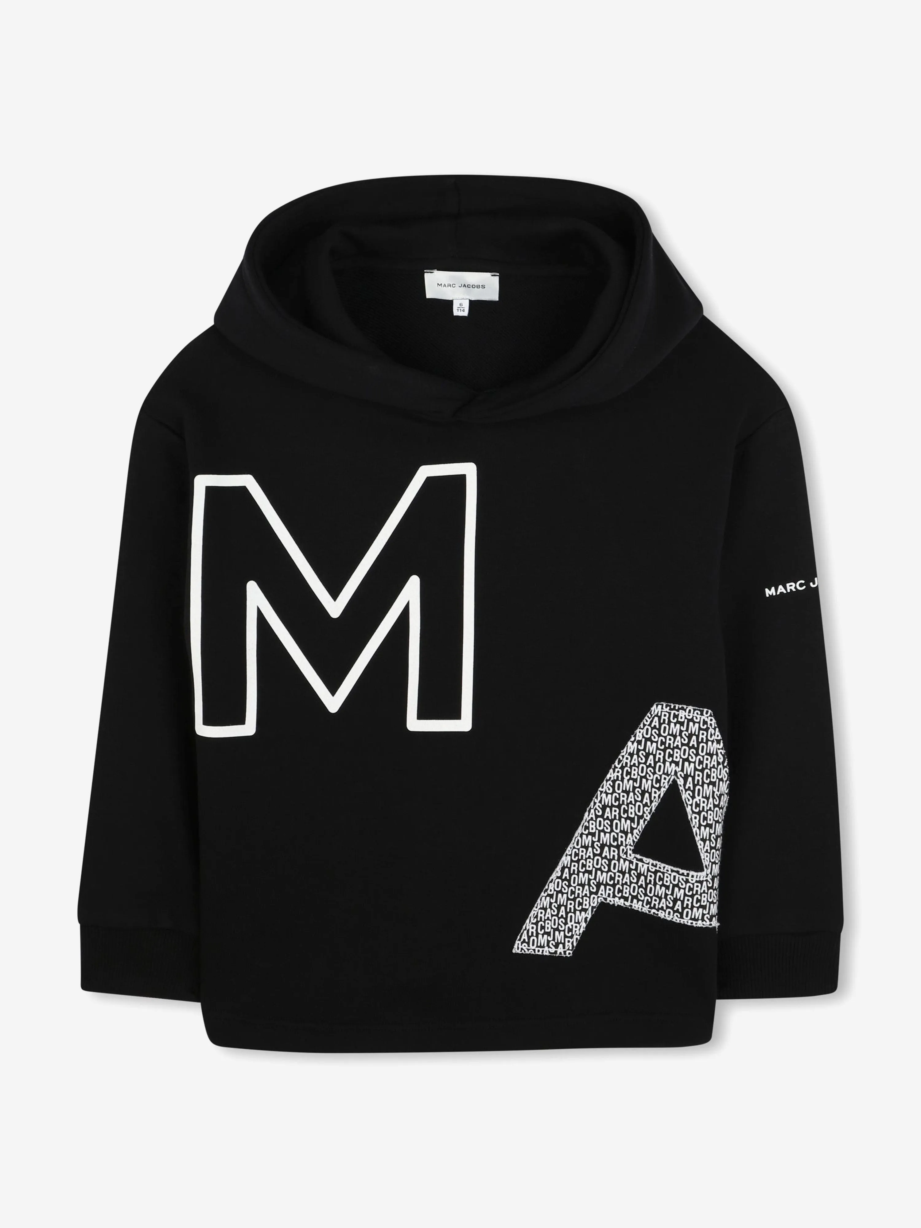 Jungen Logo Hoodie in Schwarz