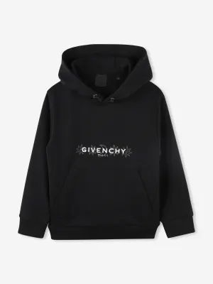 Jungen Logo Hoodie in Schwarz